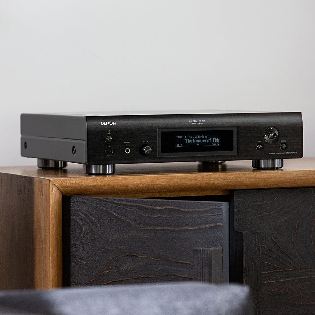 Denon DNP-2000NE Hi-Res Network Audio Streamer & Preamplifier - Wireless Music Streaming for Home Theater & Audiophile Systems