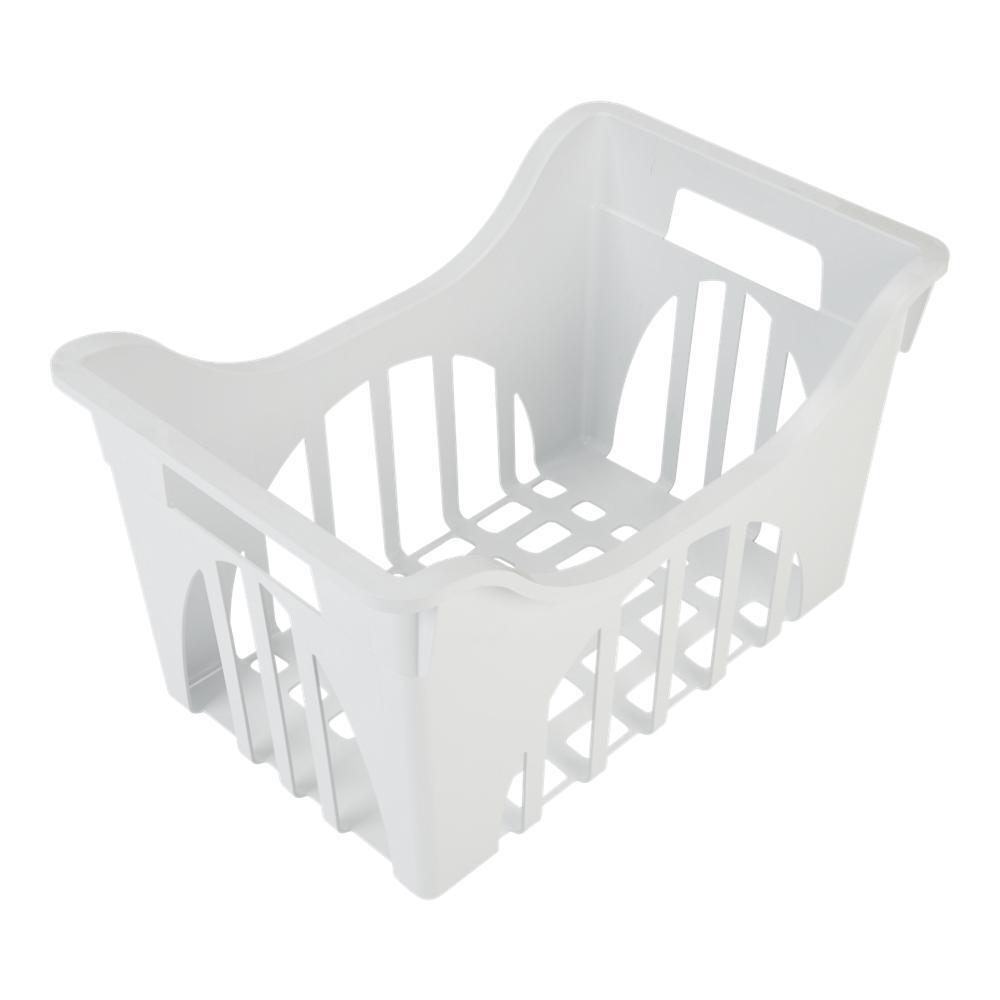 Amana 8210434A Refrigerator Freezer Basket - Durable Plastic Storage Bin for Food Organization - Perfect for Frozen Vegetables, Meat & Ice Cream Storage in Home Kitchen