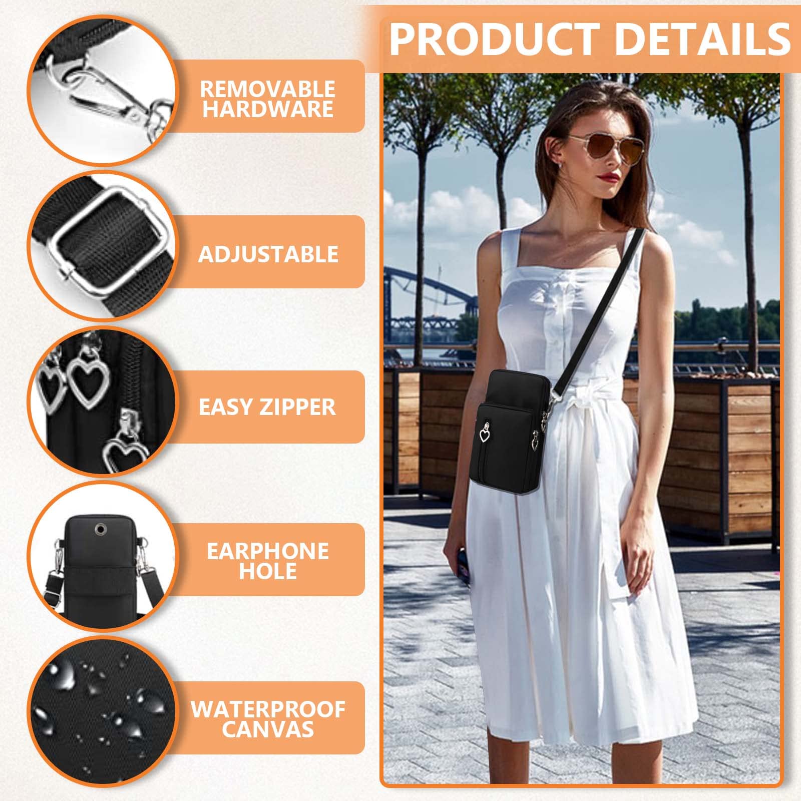 DUGEHO Women's Crossbody Bag with Large Capacity - Adjustable Shoulder Strap for Phone, Wallet & Essentials | Perfect for Travel, Shopping & Everyday Use