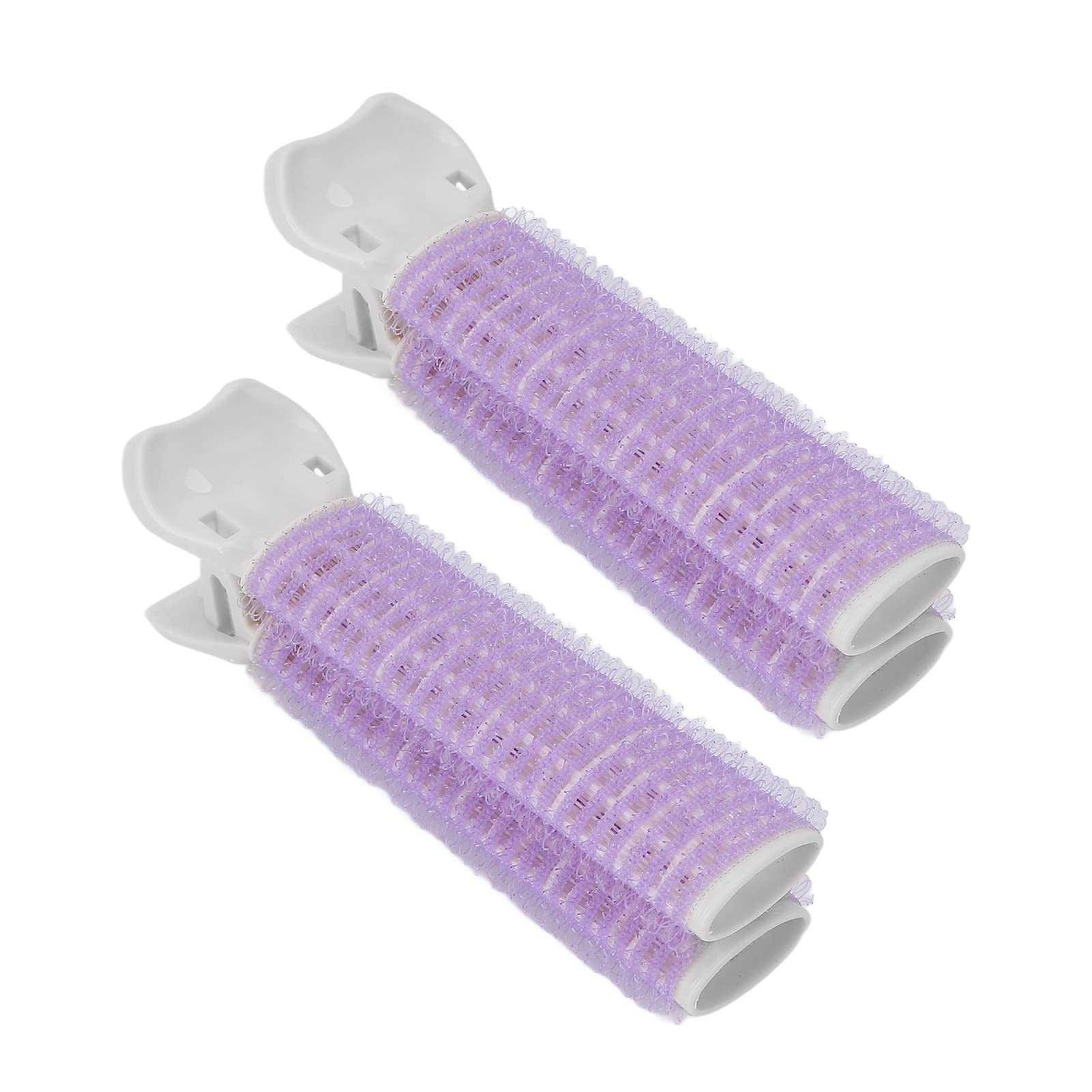 **Volumizing Hair Rollers & Root Clips for Women – 2pcs Natural Fluffy Hair Styling Tools for Bangs & Curls (Purple) – Perfect for Salon, Home, and Everyday Styling**