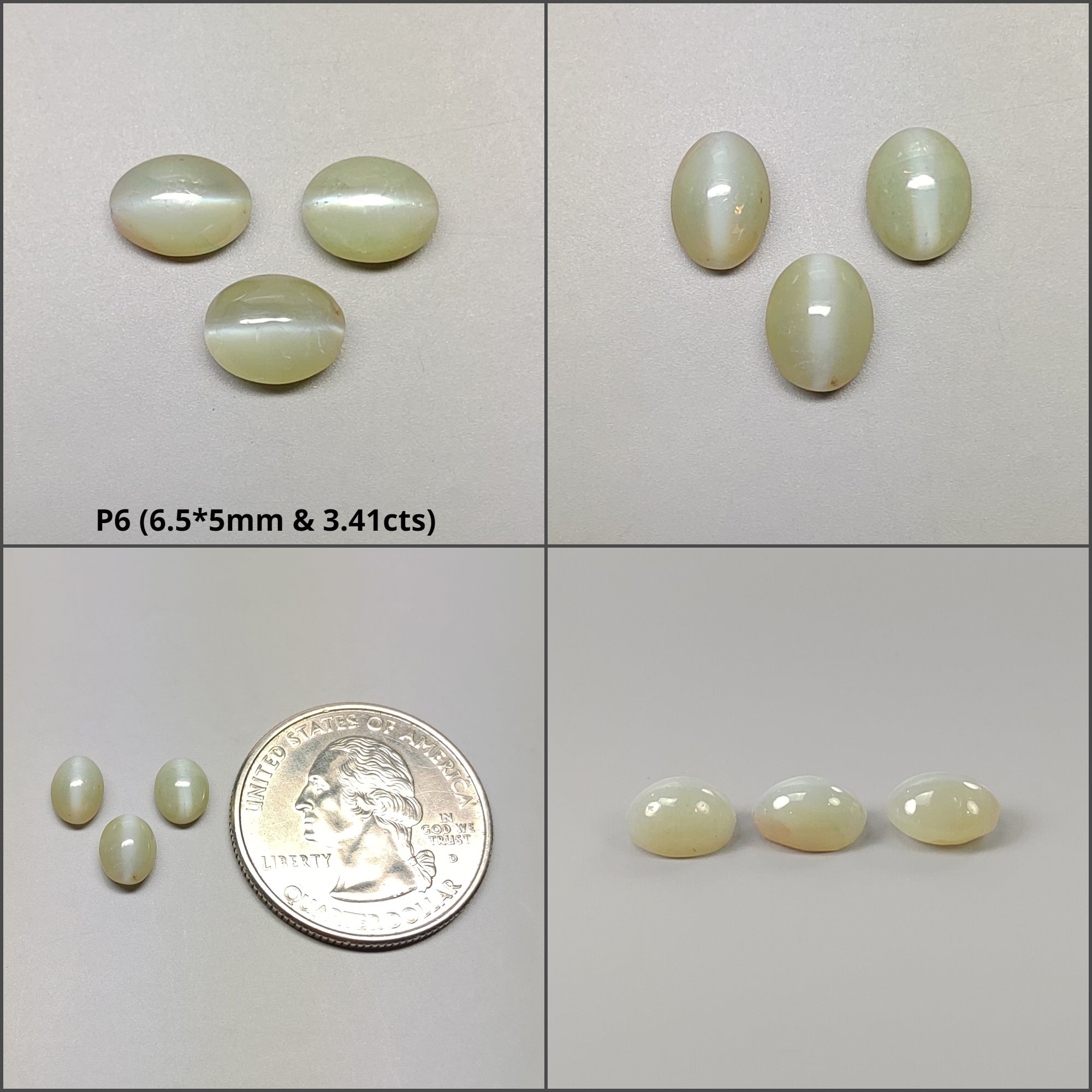 Natural Untreated Unheated Chrysoberyl Cat's Eye Gemstone Cabochon - Oval Shape for Jewelry Making, Healing Crystals & Spiritual Collection