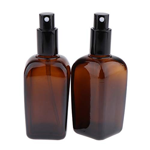 Premium 2-Pack 100ml Fine Mist Spray Bottles for Perfume, Toner & Essential Oils - Refillable Empty Atomizer with Adjustable Nozzle - Perfect for Travel, Skincare & DIY Beauty Products