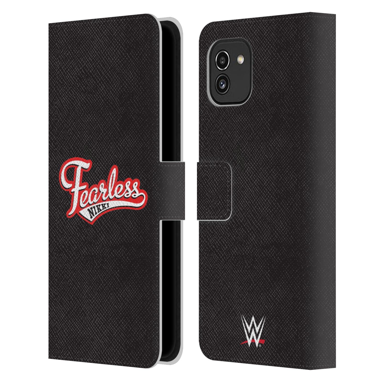 WWE Nikki Bella Leather Book Wallet Case for Samsung Galaxy A03 (2021) | Officially Licensed Fearless Design | Perfect for Daily Use & Travel