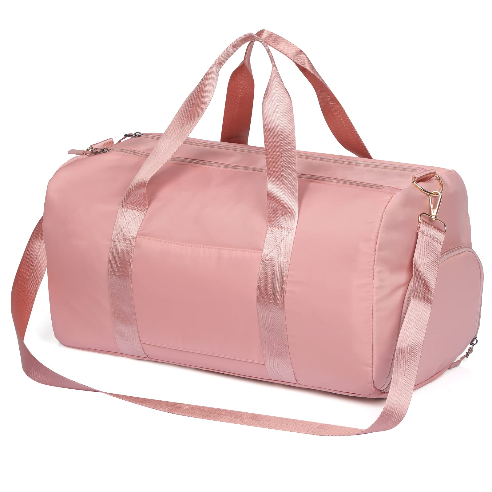 MABROUC Women's Duffle Bag - Large Gym Sports Duffel with Wet Pocket & Shoe Compartment - Waterproof Travel Overnight Weekender Bag for Workout, Yoga, Swimming & Weekend Getaways