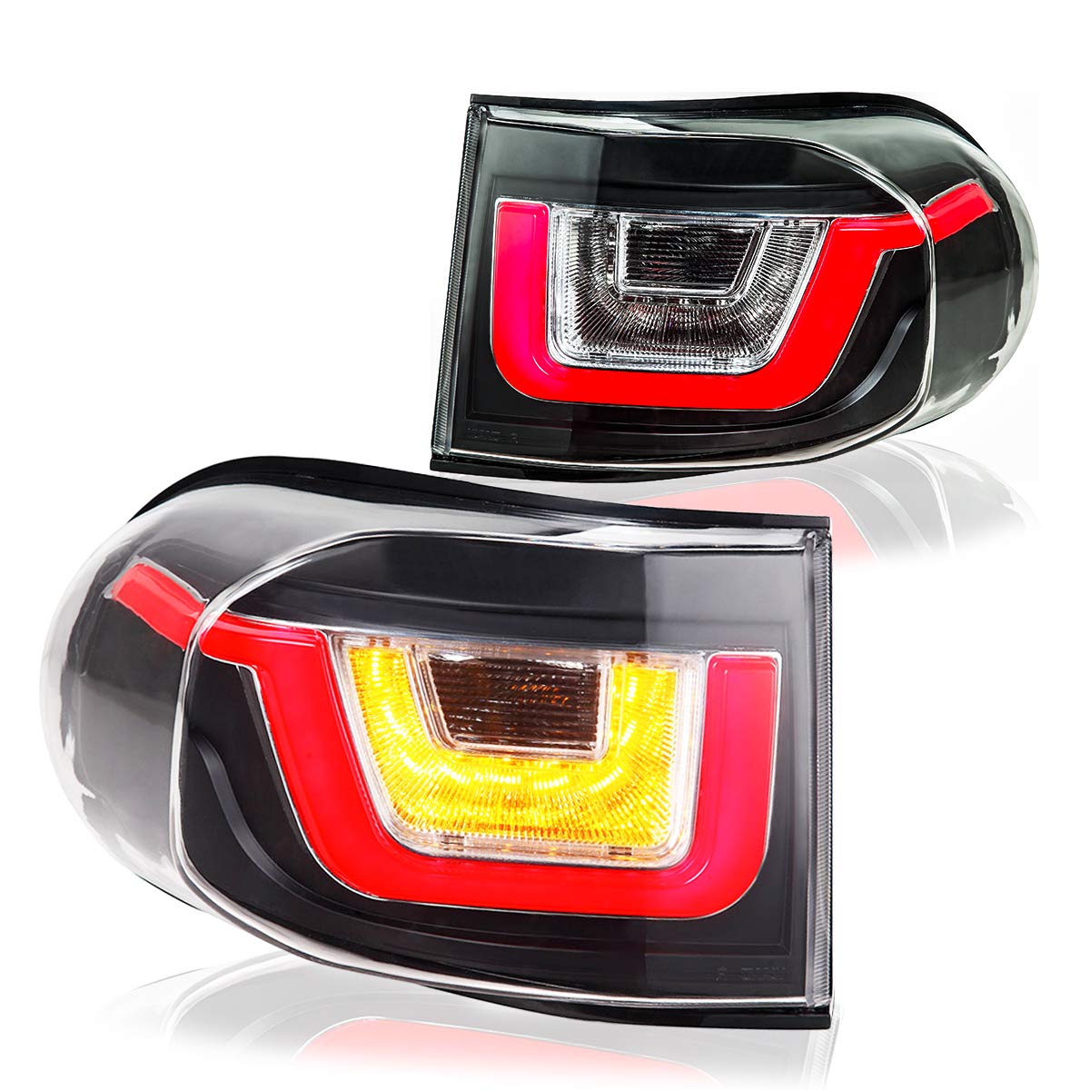 VLAND LED Tail Lights for Toyota FJ Cruiser 2007-2022 - Plug & Play Replacement Rear Lamps Assembly (Driver & Passenger Side) - Enhance Night Visibility & Style for Off-Road Adventures