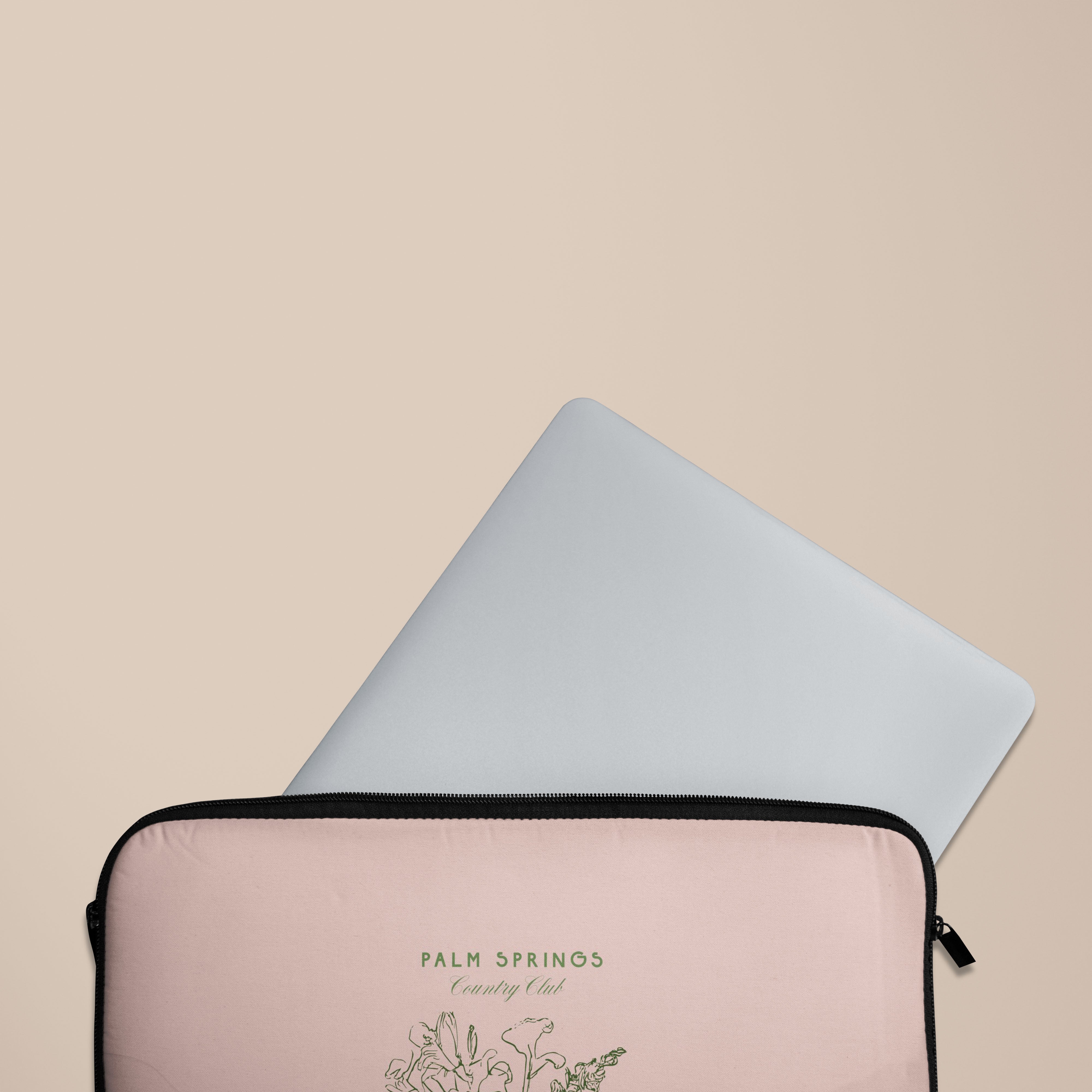 Pink Pam Springs Laptop Sleeve - 13 Inch Laptop Case with Soft Cushioning, Stylish Protective Cover for MacBook Air/Pro - Perfect for Work, School & Travel Accessories