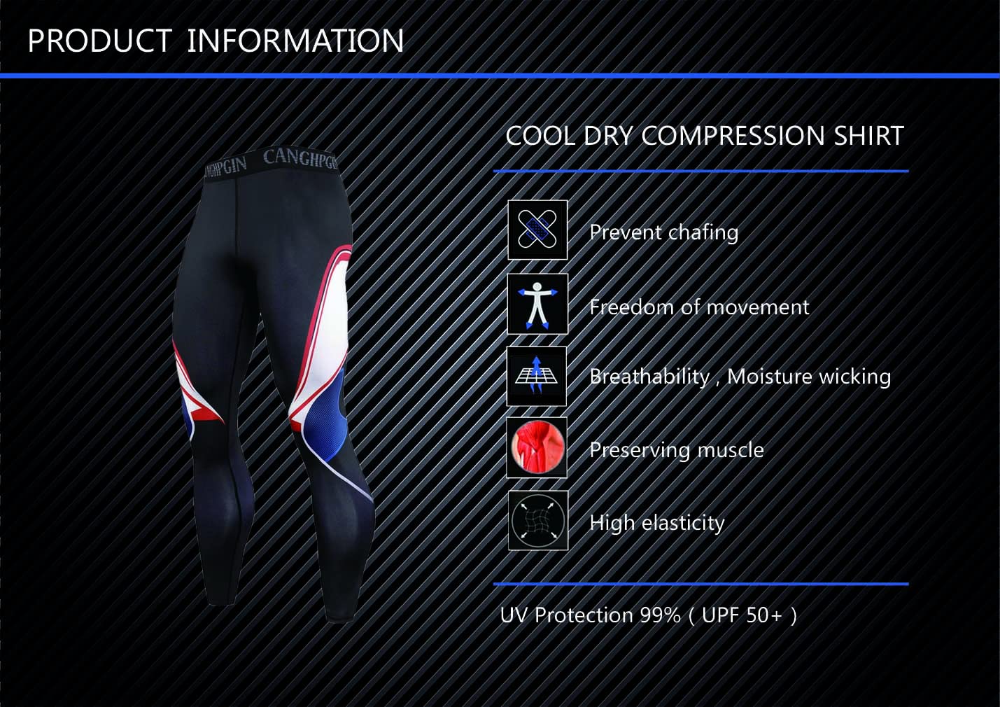 Men's Long Sleeve Compression Shirt - Athletic Running & Workout Shirt with Breathable Fabric - Black Performance Top for Gym, Jogging & Sports Training