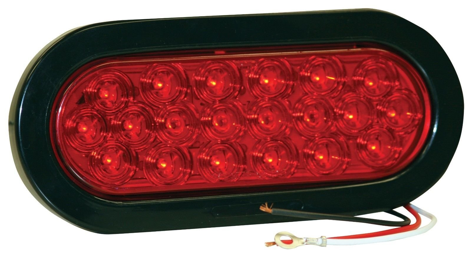 Set of 2 Stainless Steel Double Oval Tail Light Boxes with Lights - Buyers Products LB3163SST for Wreckers & Truck Bodies | Durable Lighting Solution for Towing & Commercial Vehicles