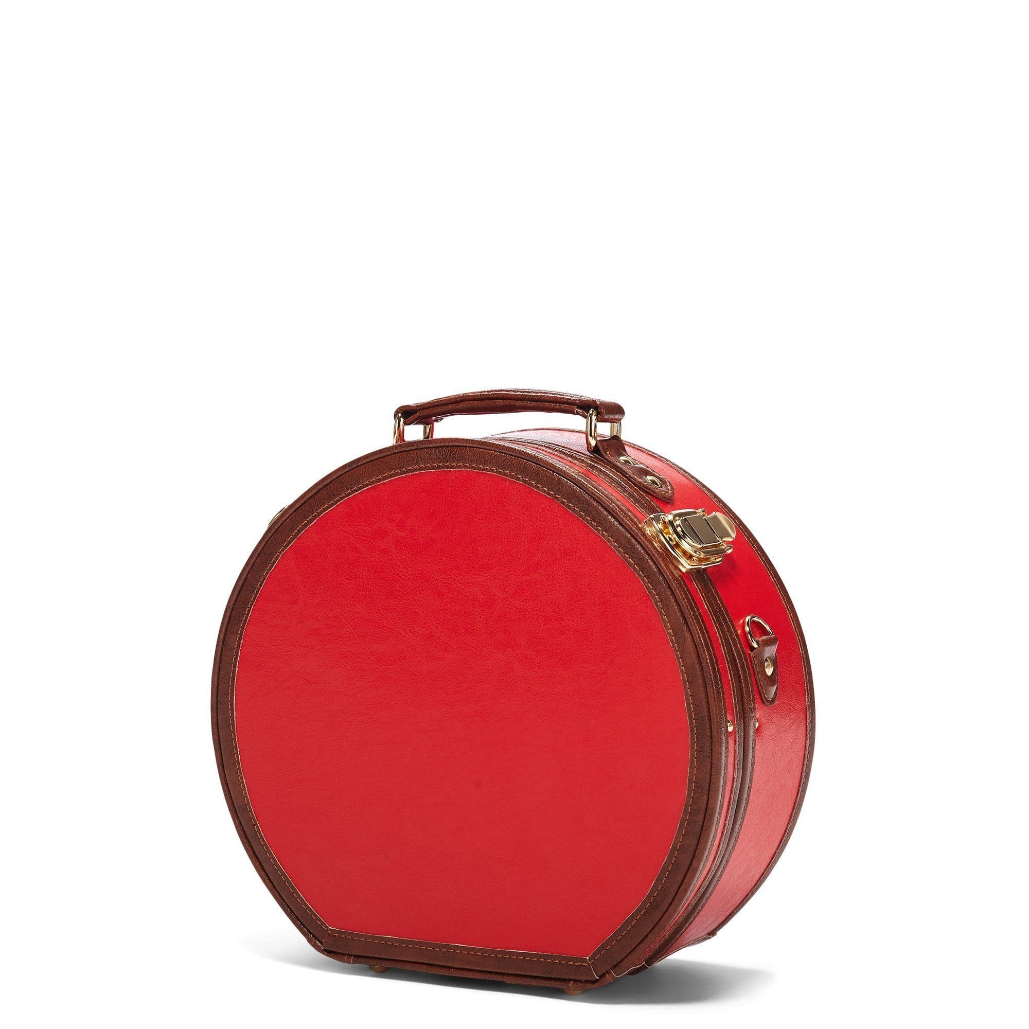The Entrepreneur Red Hatbox Small - Stylish and Compact Hat Storage for Men & Women - Perfect for Travel, Home, and Office Organization