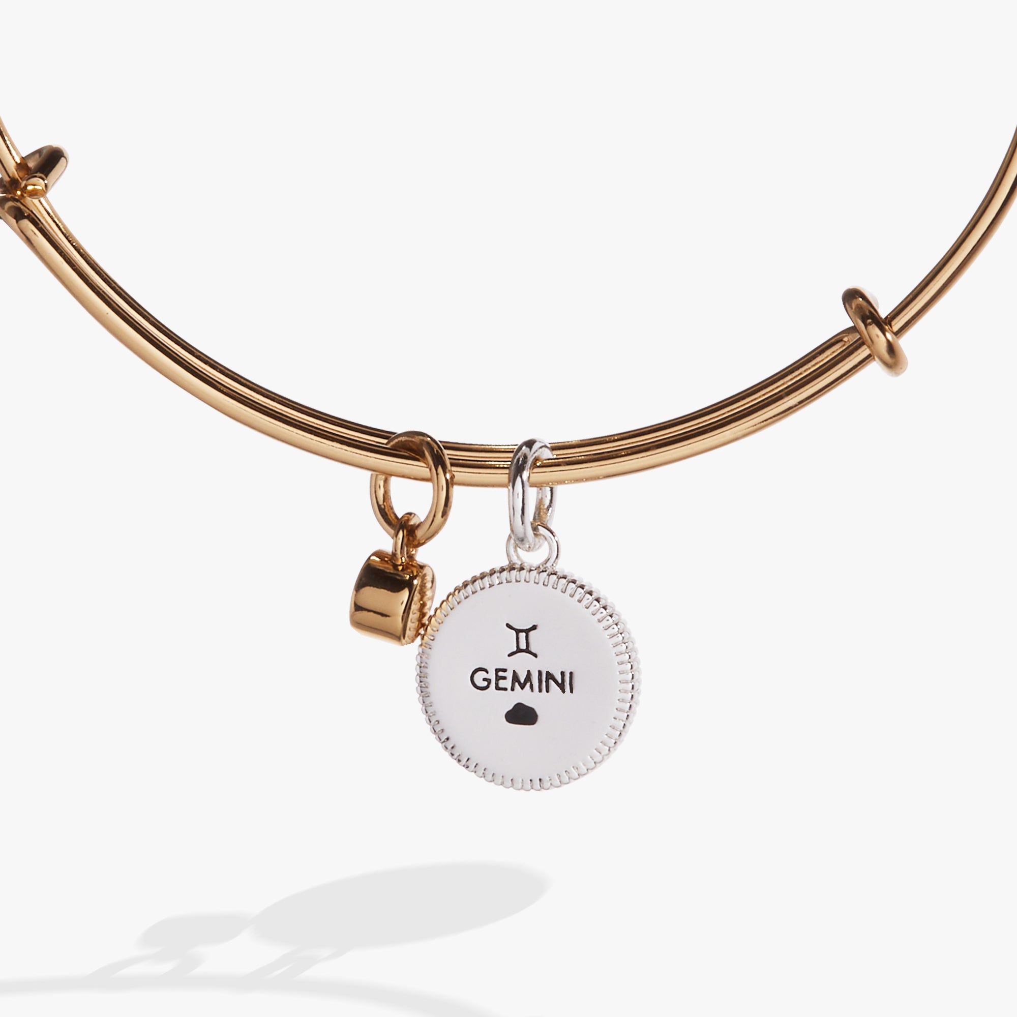 Gemini Zodiac Charm Bangle - Sterling Silver Adjustable Bracelet for Women - Perfect Birthday Gift & Daily Wear Jewelry