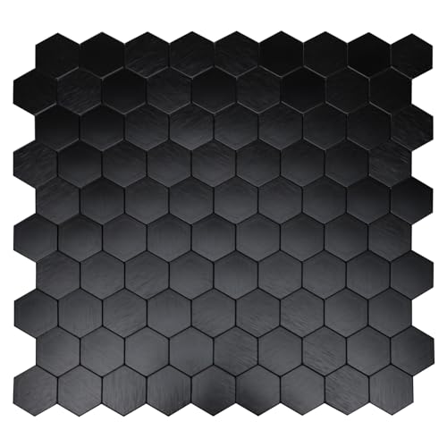 Hexagon Black Aluminum