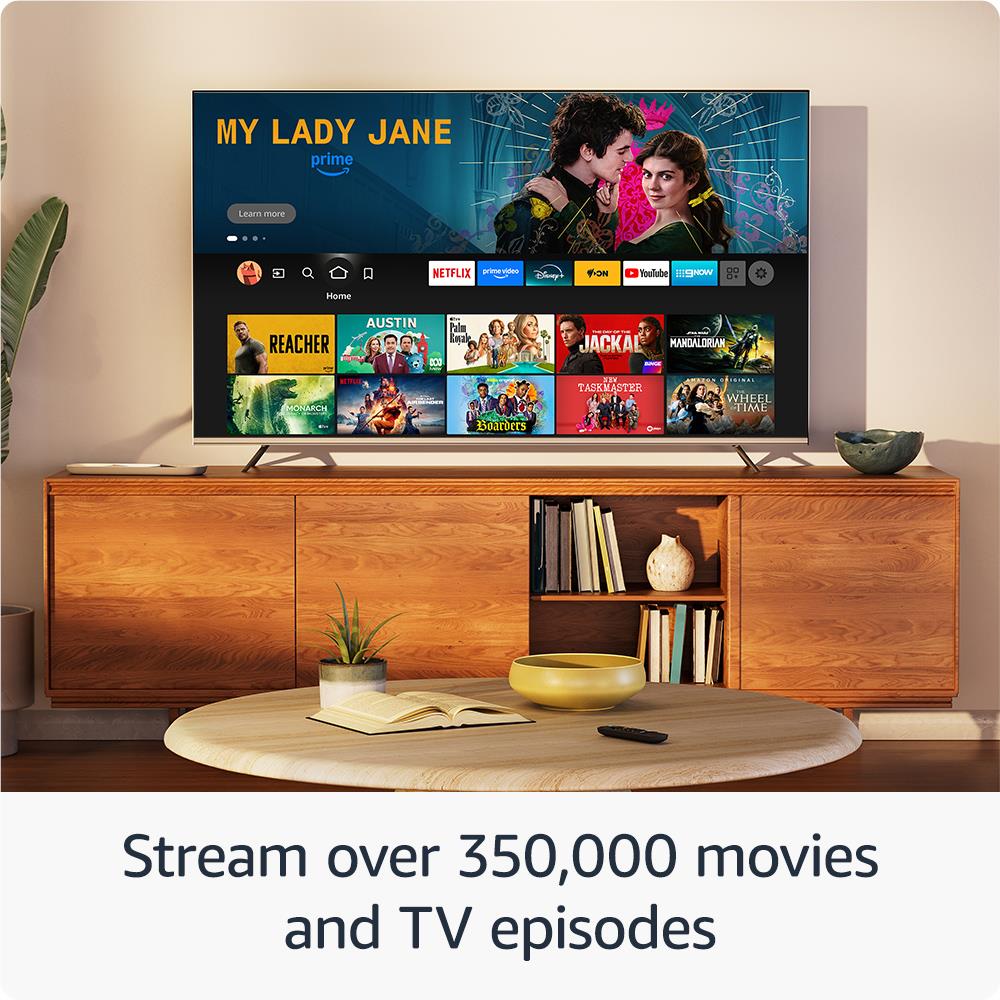 Amazon Fire TV Stick HD (2024) - 4K Ultra HD Streaming Device with Alexa Voice Remote - Watch Movies, TV Shows & Live Sports - Perfect for Home Entertainment & Travel