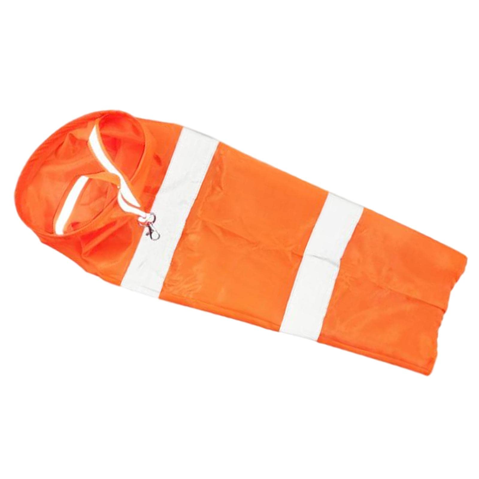 Homyl 60cm Orange Aviation Wind Sock with Reflective Belt - Heavy Duty Outdoor Wind Indicator for Garden, Hunting, Airfield & Backyard Use