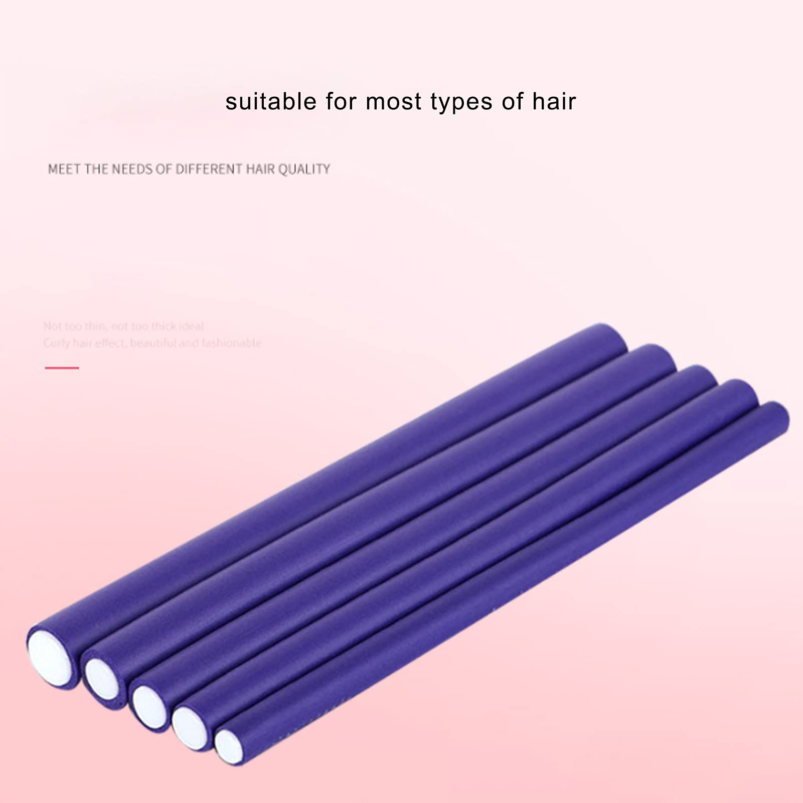 Soft Bendy Hair Rollers - No Heat Hair Curlers for All Hair Types | Easy to Use, Lightweight & Damage-Free | Perfect for Overnight Styling, Travel & Everyday Use