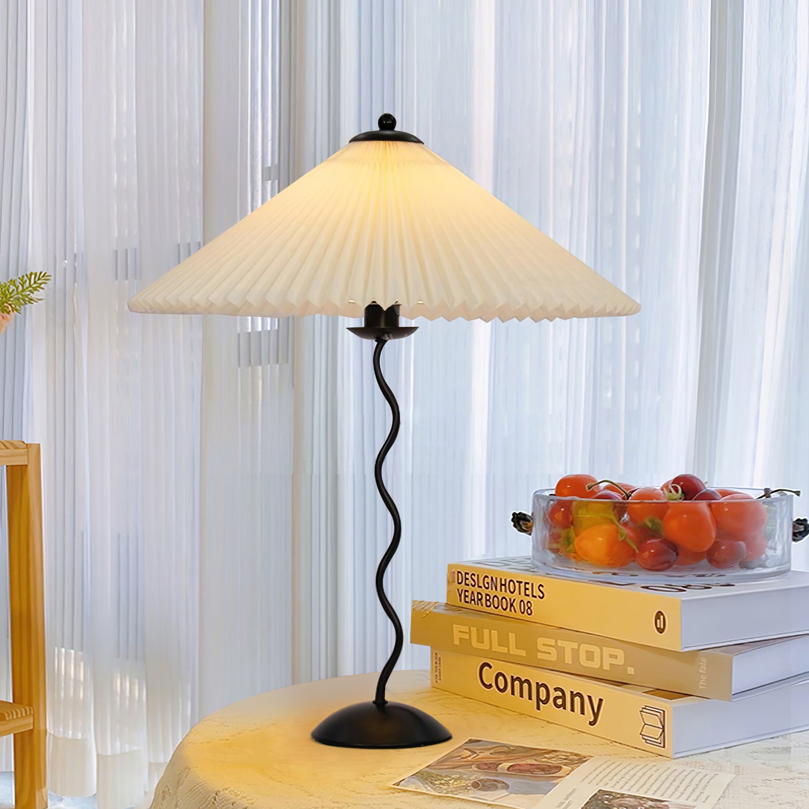 Modern Squiggle Table Lamp - Adjustable LED Desk Light for Home Office, Bedroom & Study - Stylish & Functional Lighting for Reading & Decor