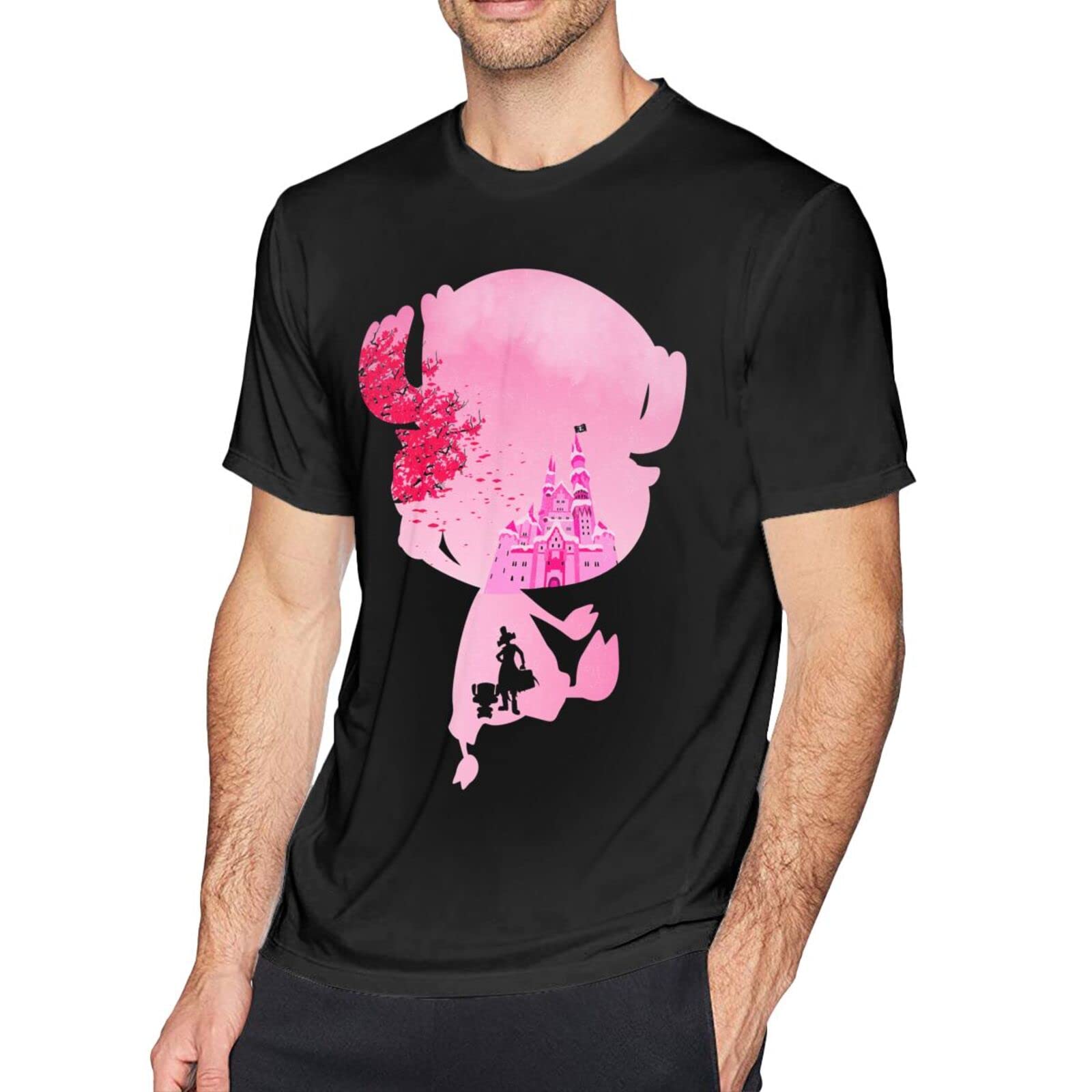 Anime Men's Short Sleeve T-Shirt - Custom Round Neck Tee for Casual Wear