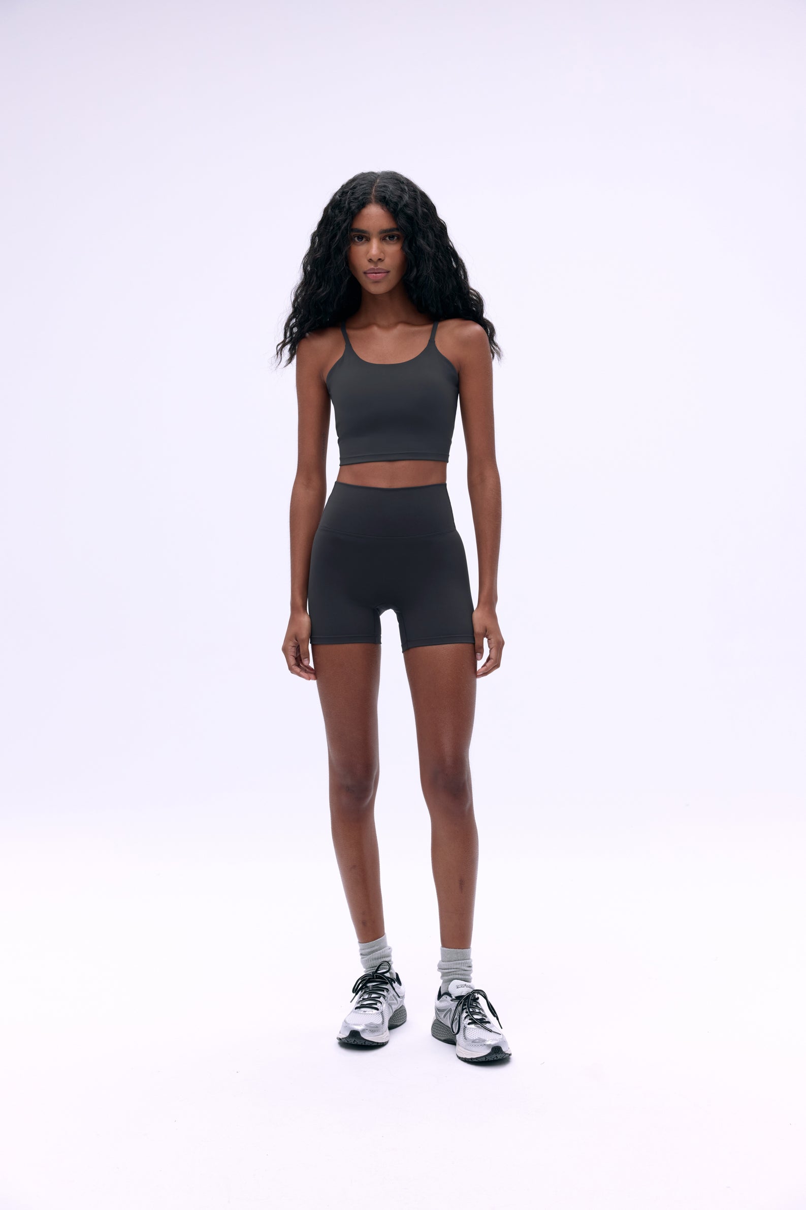 Ultimate Ultra Crop Shorts for Women - High Waisted Workout Running Yoga Shorts - Graphite Grey - Perfect for Gym, Fitness & Casual Wear