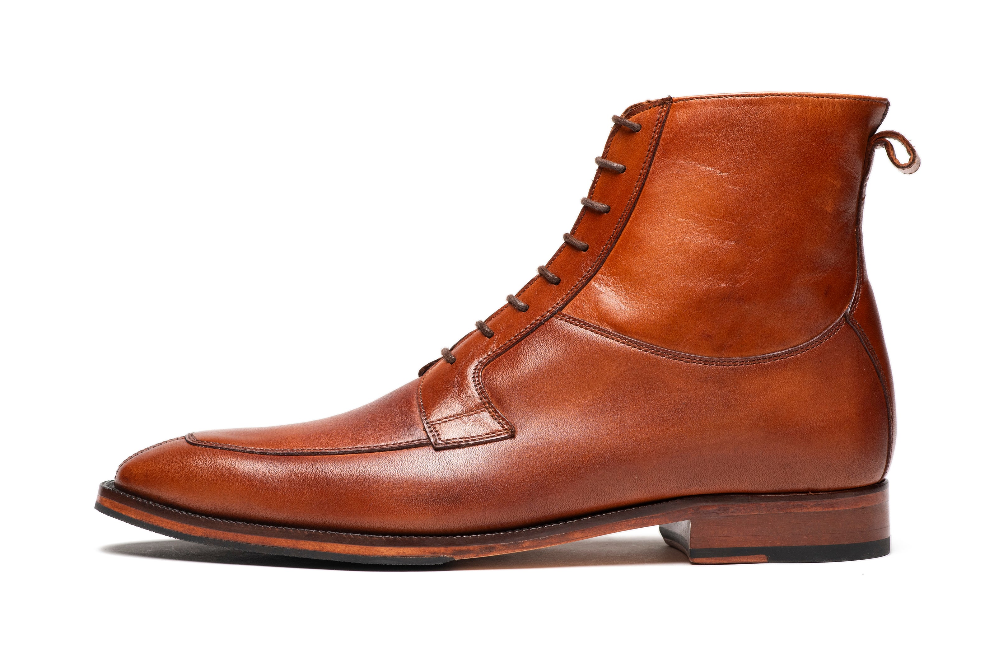 Stylish Tan Derby Boots for Women - Comfortable & Fashionable Footwear for Casual Outings & Work
