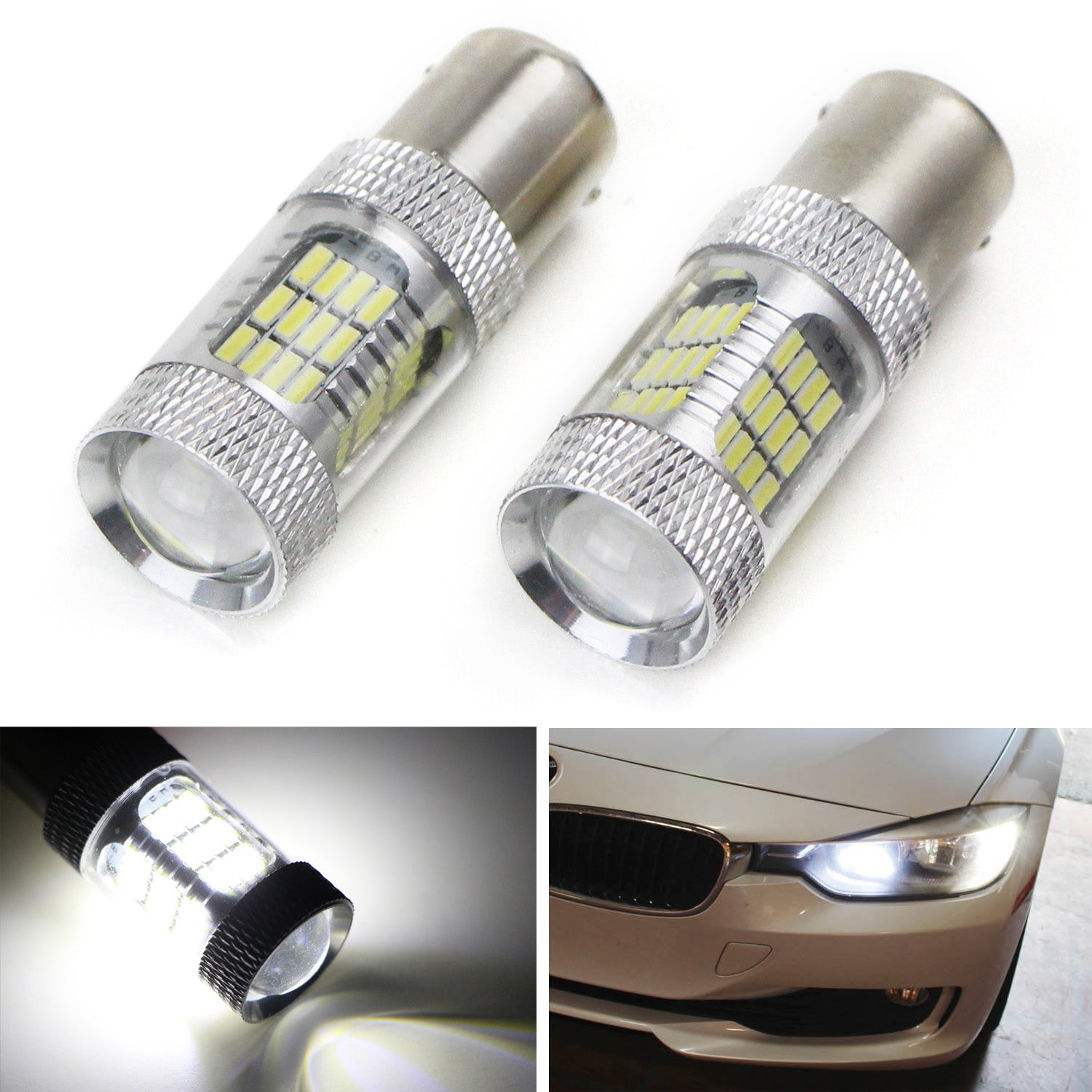 Error-Free White LED Bulbs for BMW 1/2/3/4 Series & X1/X3/X5 - Turn Signal Lights Replacement - Perfect for Night Driving & Enhanced Visibility