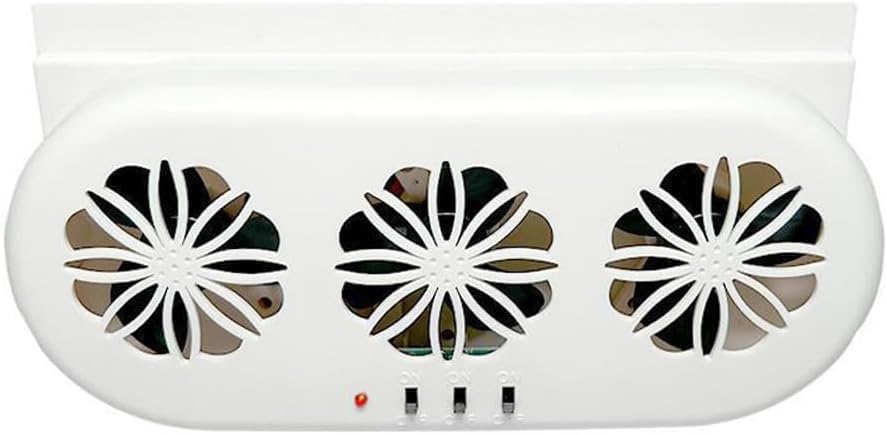 Solar Powered Car Air Ventilator & Exhaust Fan - White | Eliminate Car Odors & Improve Air Circulation | Universal Fit for Most Vehicles | Perfect for Parking, Camping & Road Trips