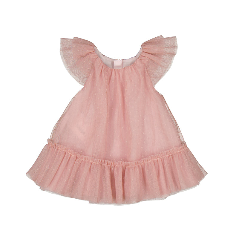 Mayoral Baby Girl Tulle Dress - Elegant & Soft for Special Occasions, Birthday, Photoshoot, Party Outfit