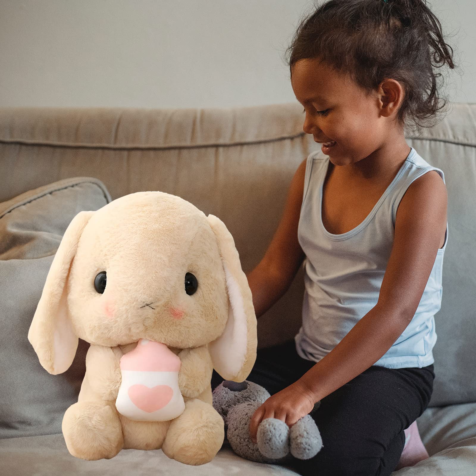 Soft Plush Lop Eared Rabbit Stuffed Animal - 29.5