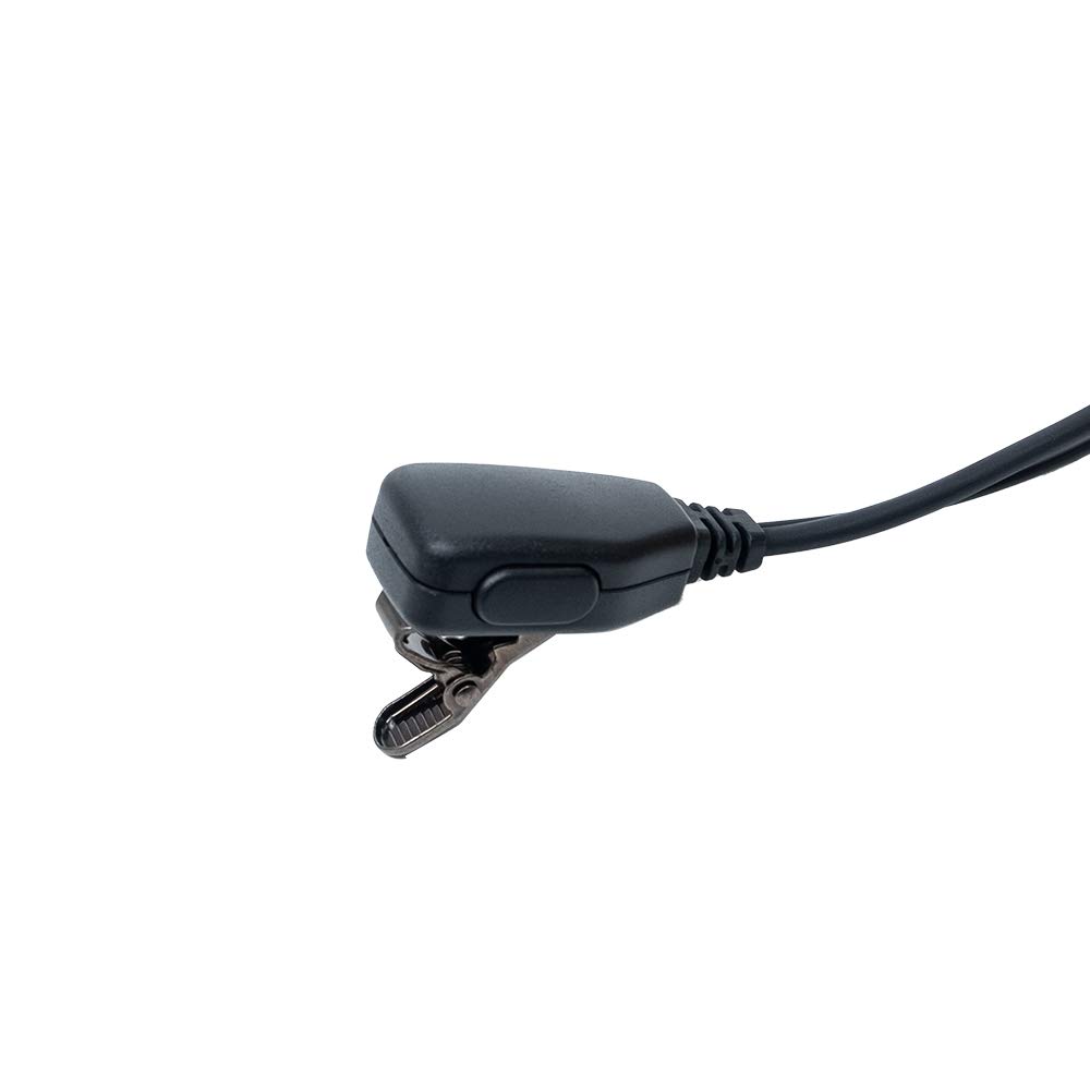 10 Pack Headset for Kenwood Two Way Radio - 2 Pin G Shape Earpiece with Mic & PTT Button - Compatible with Baofeng UV-5R, BF-888S, UV-82 & Kenwood Walkie Talkies - Ideal for Security, Construction & Outdoor Activities