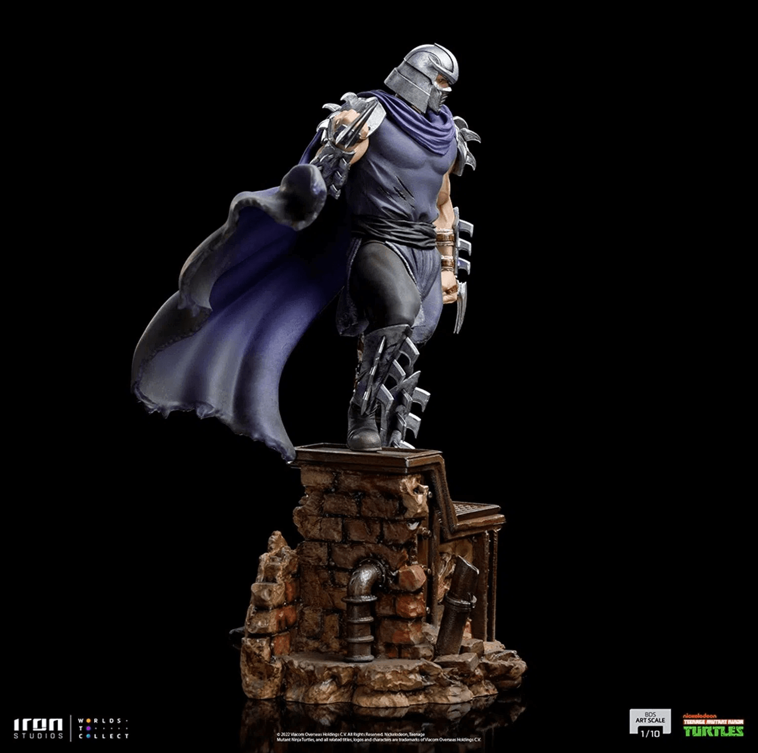 Iron Studios TMNT Shredder BDS Art Scale 1/10 Statue - Teenage Mutant Ninja Turtles Villain Collectible for Display & Home Decor