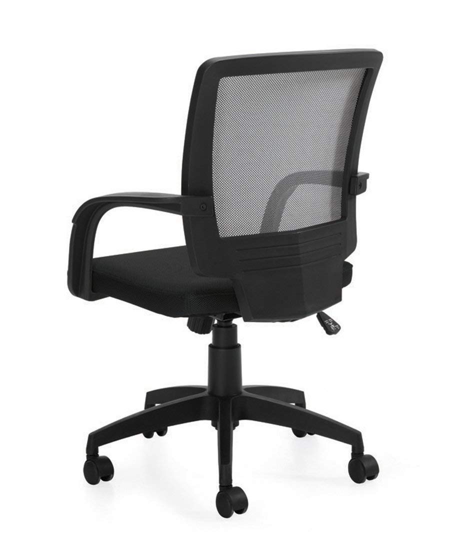 GOF Double 4 Person Workstation Cubicle (10'D x 12'W) - Office Partition & Room Divider with Black Chair - Perfect for Open Office Spaces, Coworking Areas & Home Offices