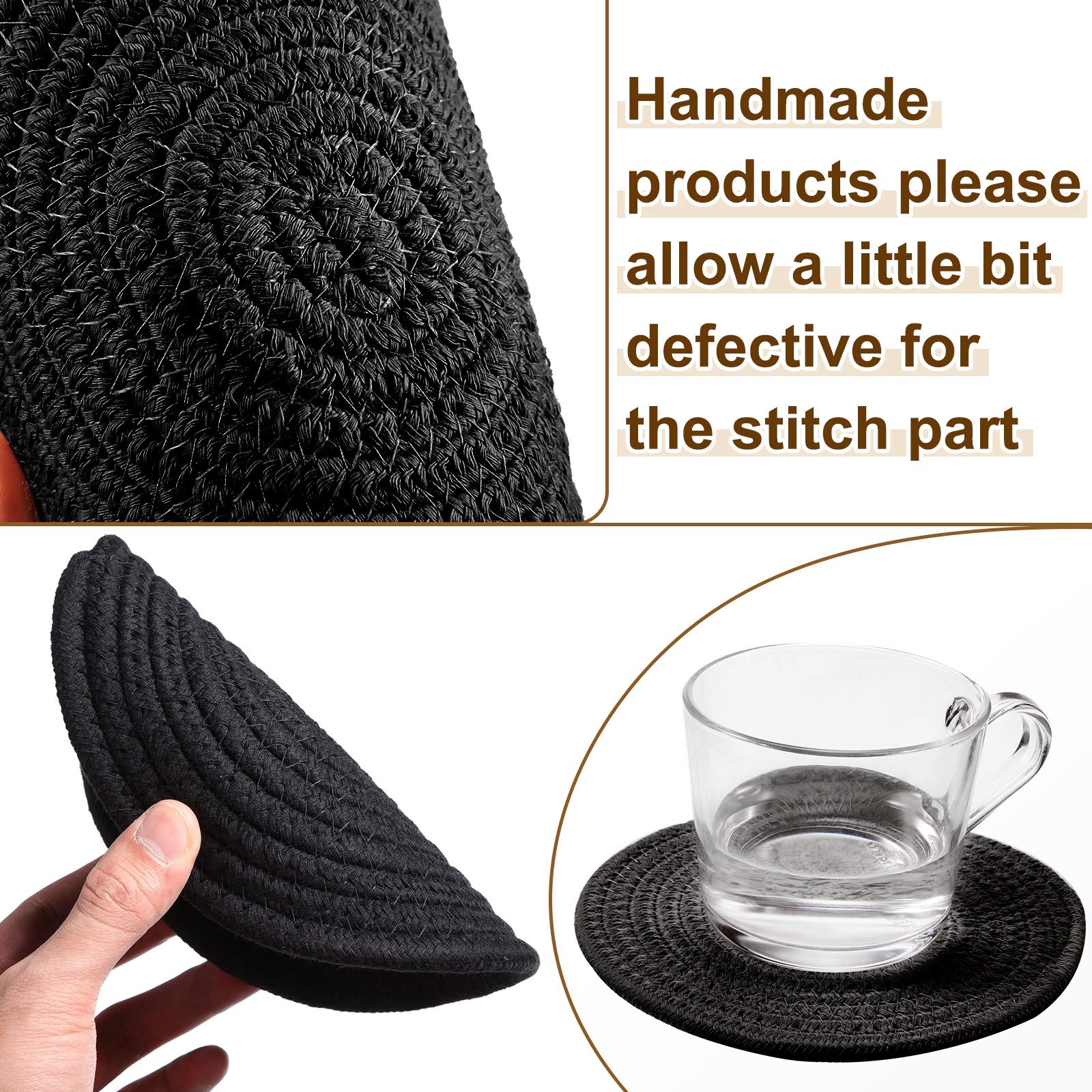 Patelai 6-Pack Cotton Trivets for Hot Pots & Pans - Heat Resistant Kitchen Pads (7