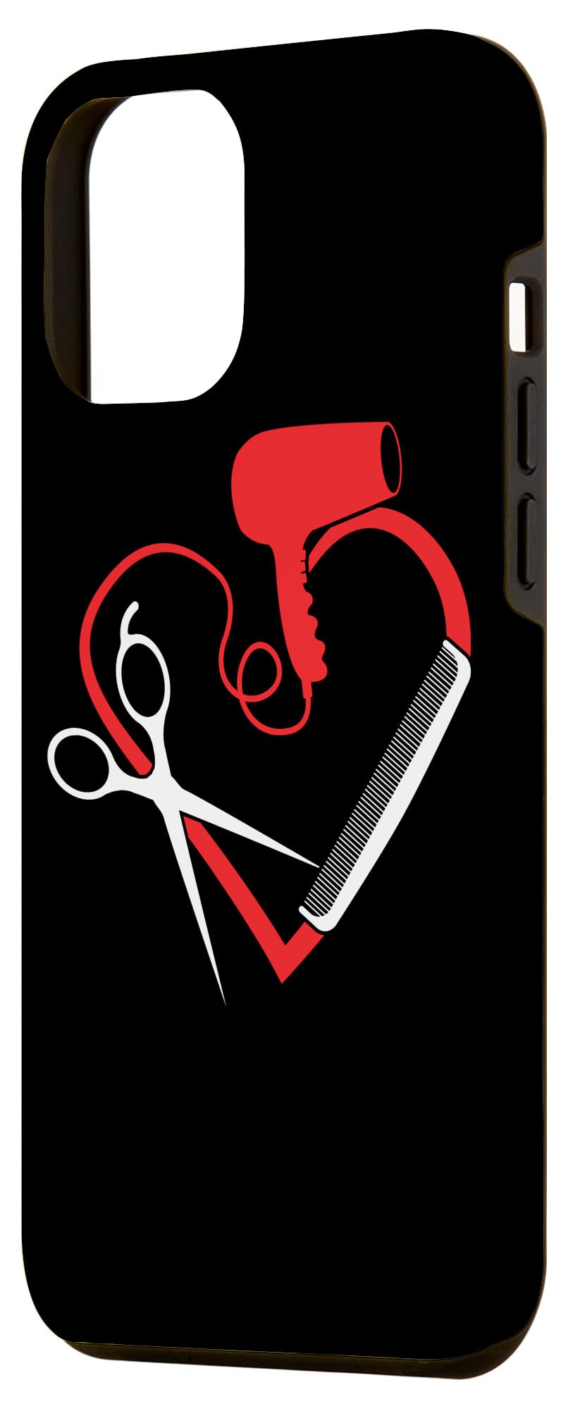 iPhone 12 Pro Max Case for Hairdressers - Professional Hair Dryer & Scissors Design - Perfect Gift for Stylists & Salon Professionals - Great for Work, Travel & Daily Use