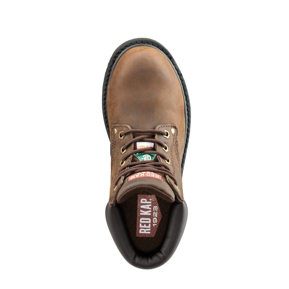 Red Kap Unisex 6 Steel Toe Work Safety CSA Boot CF23101ABR - Brown | OSHA Approved Industrial Boots for Construction, Warehouse & Heavy Duty Work