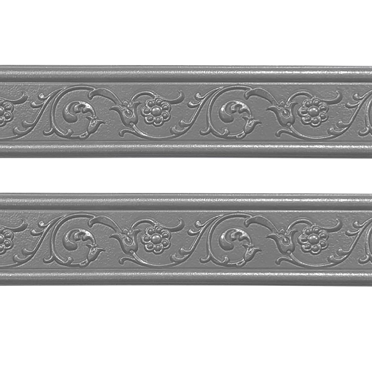 ECYC 27.17x3.15 Inch Self-Adhesive 3D Foam Molding Trim - Peel & Stick Flexible Baseboard Wall Border for Home, Kitchen, Bedroom Decor (Gray 01) - Perfect for DIY Wall Accents, Cabinet Edging & Furniture Upgrades
