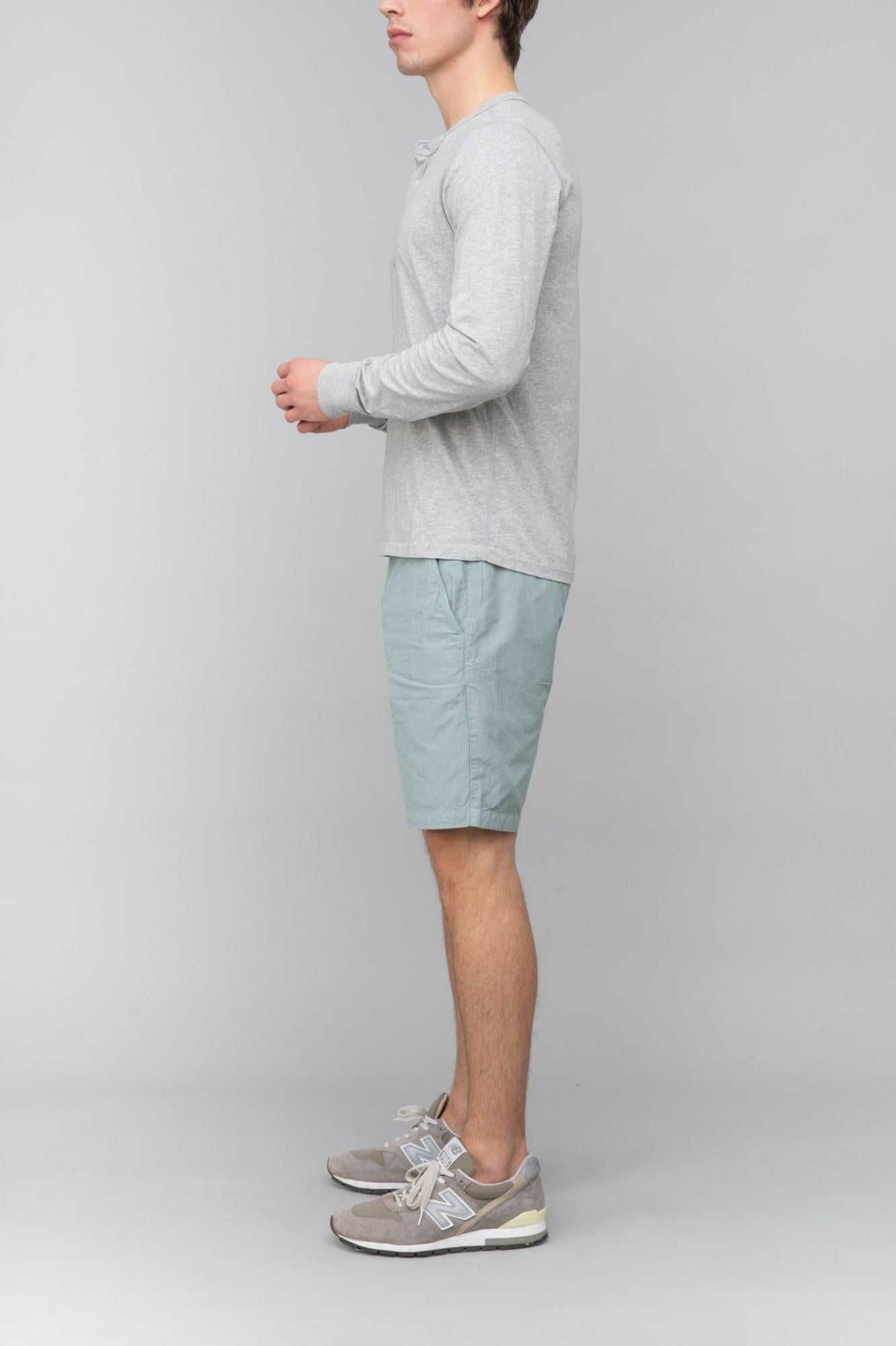 Men's Light Blue Bermuda Shorts - Comfortable Casual Summer Shorts for Beach, Travel & Outdoor Activities