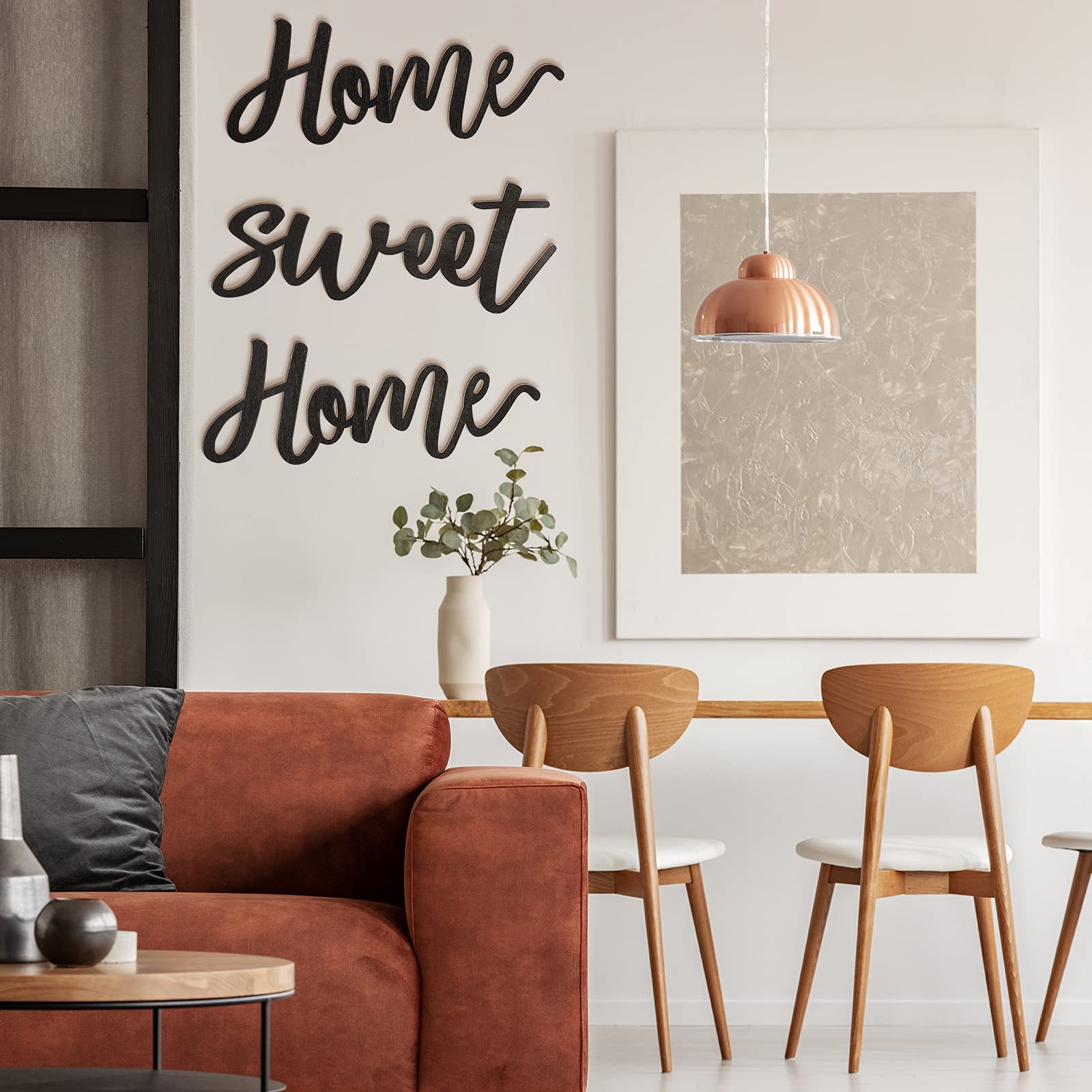 Rustic Wooden Home Sweet Home Sign - 3D Wall Art Decor for Living Room, Bedroom & Kitchen | Handmade Wood Wall Hanging for Farmhouse & Cozy Home Decor