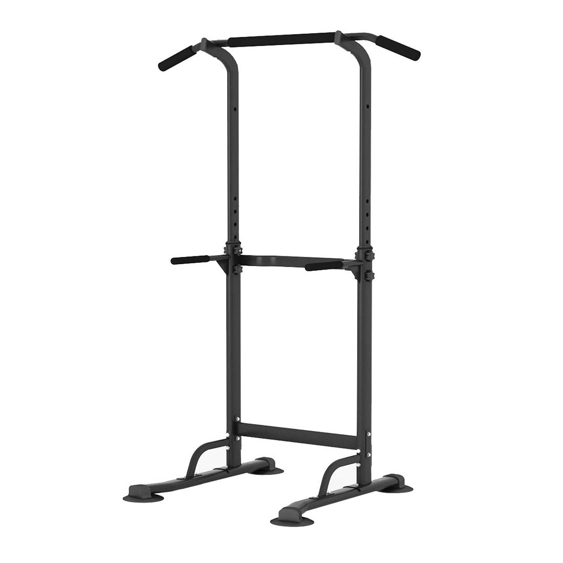 SOGESFitness Power Tower - Adjustable Pull Up & Dip Station (165-210cm) for Home Gym - Multifunctional Workout Equipment for Push Ups, Pull Ups & Core Training - Perfect for Strength Training & Bodyweight Exercises