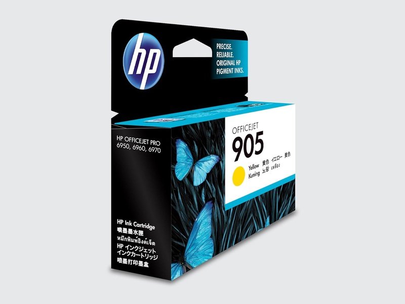 Original HP 905 Yellow Inkjet Cartridge - High Yield 315 Pages - Compatible with HP Printers for Home & Office Use