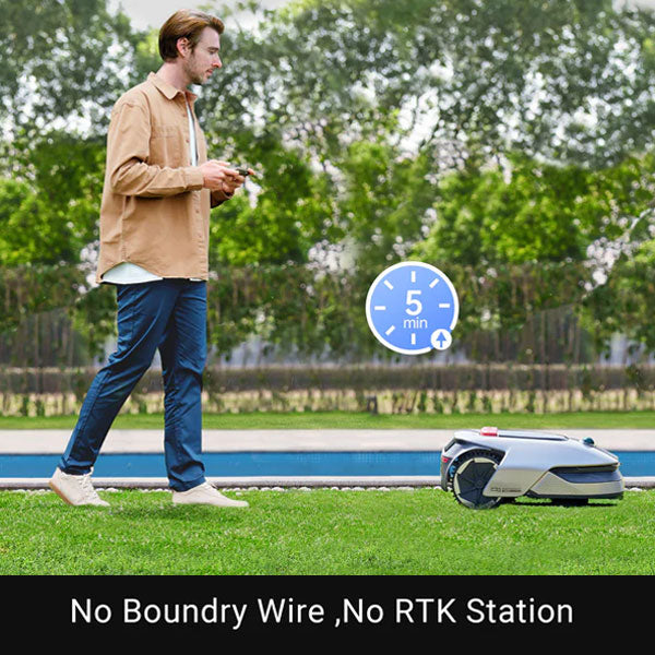 Dreame Robotic Lawn Mower A1 with OmniSense 3D Ultra System - Smart Automatic Lawn Mower for Small to Medium Yards - Perfect for Home, Garden & Backyard Maintenance