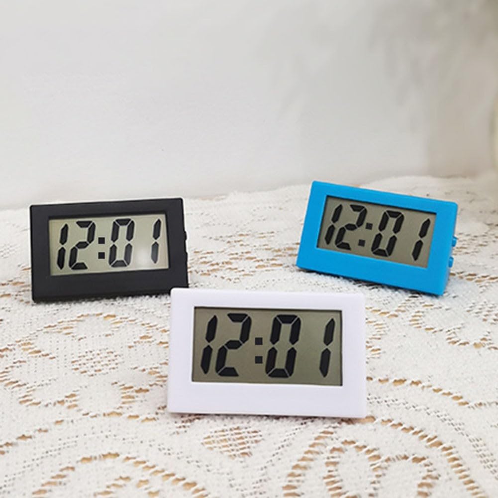 Silent Desktop Triangle Clock - Noiseless Study Timer for Office, Bedroom & Classroom | Black Digital Alarm Clock for Focus & Productivity