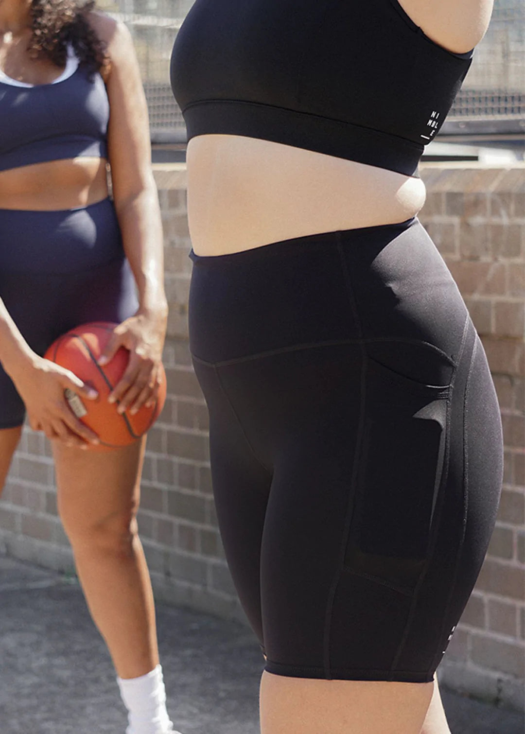 Stash & Dash Bike Shorts for Women - Black Cycling Shorts with Pockets for Running, Gym & Outdoor Activities