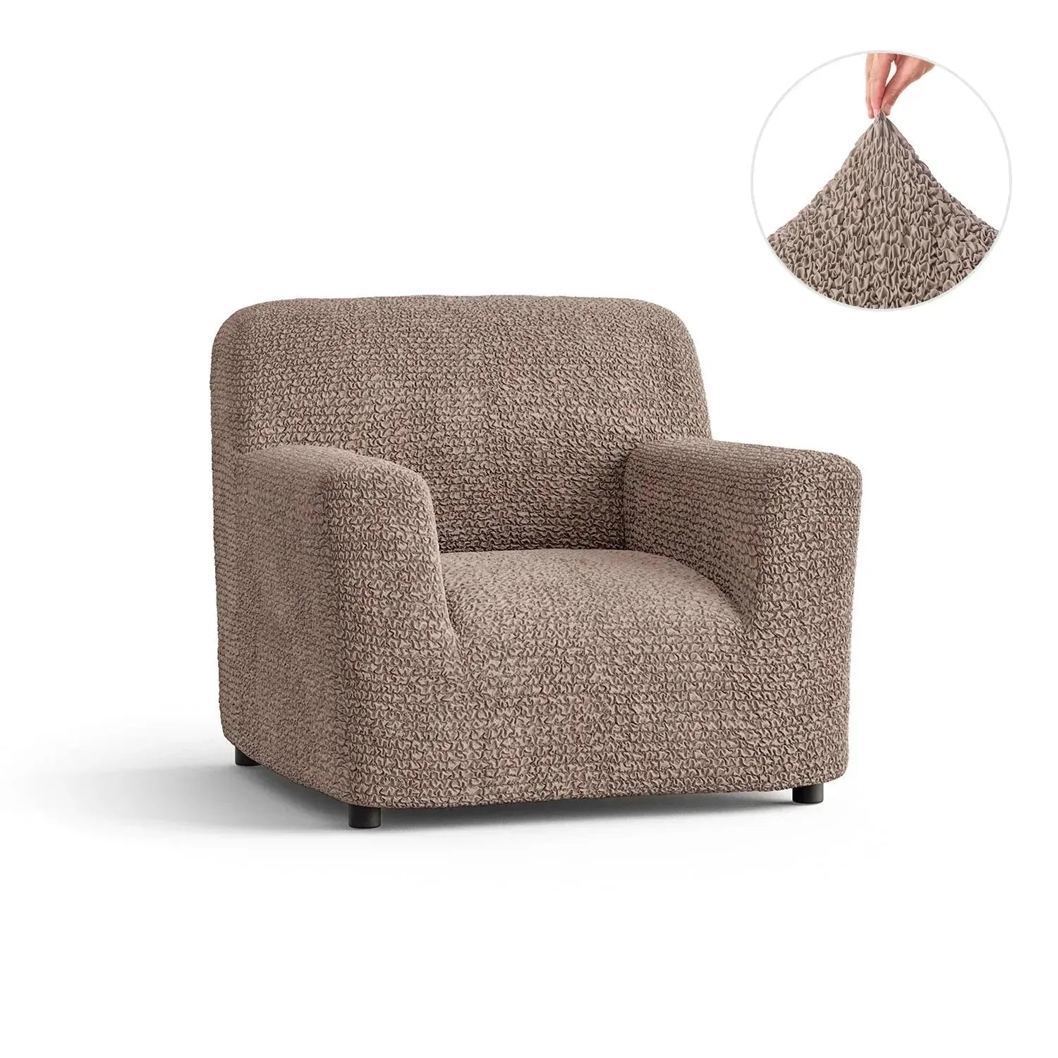 Microfiber Armchair Slipcover - Stretchable Furniture Protector for Living Room, Bedroom & Office - Easy Washable Sofa Cover for Pets & Kids