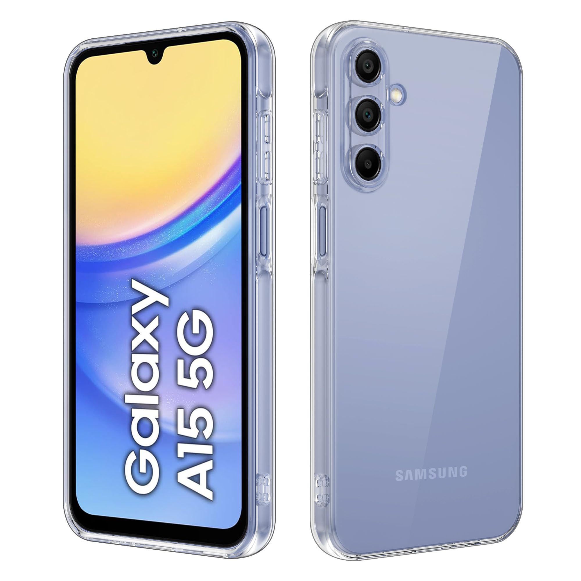 Premium Shockproof TPU Clear Case for Samsung Galaxy A15 5G - Anti-Scratch Protective Phone Cover | Slim Fit, Military-Grade Protection | Perfect for Everyday Use, Travel & Outdoor Activities
