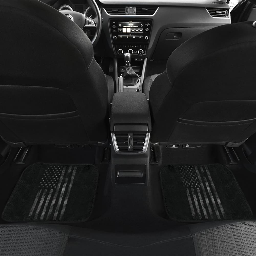 Premium American Flag Black Car Floor Mats - All-Weather Protection for Trucks, SUVs & Sedans - Perfect for Patriotic Drivers & Road Trips