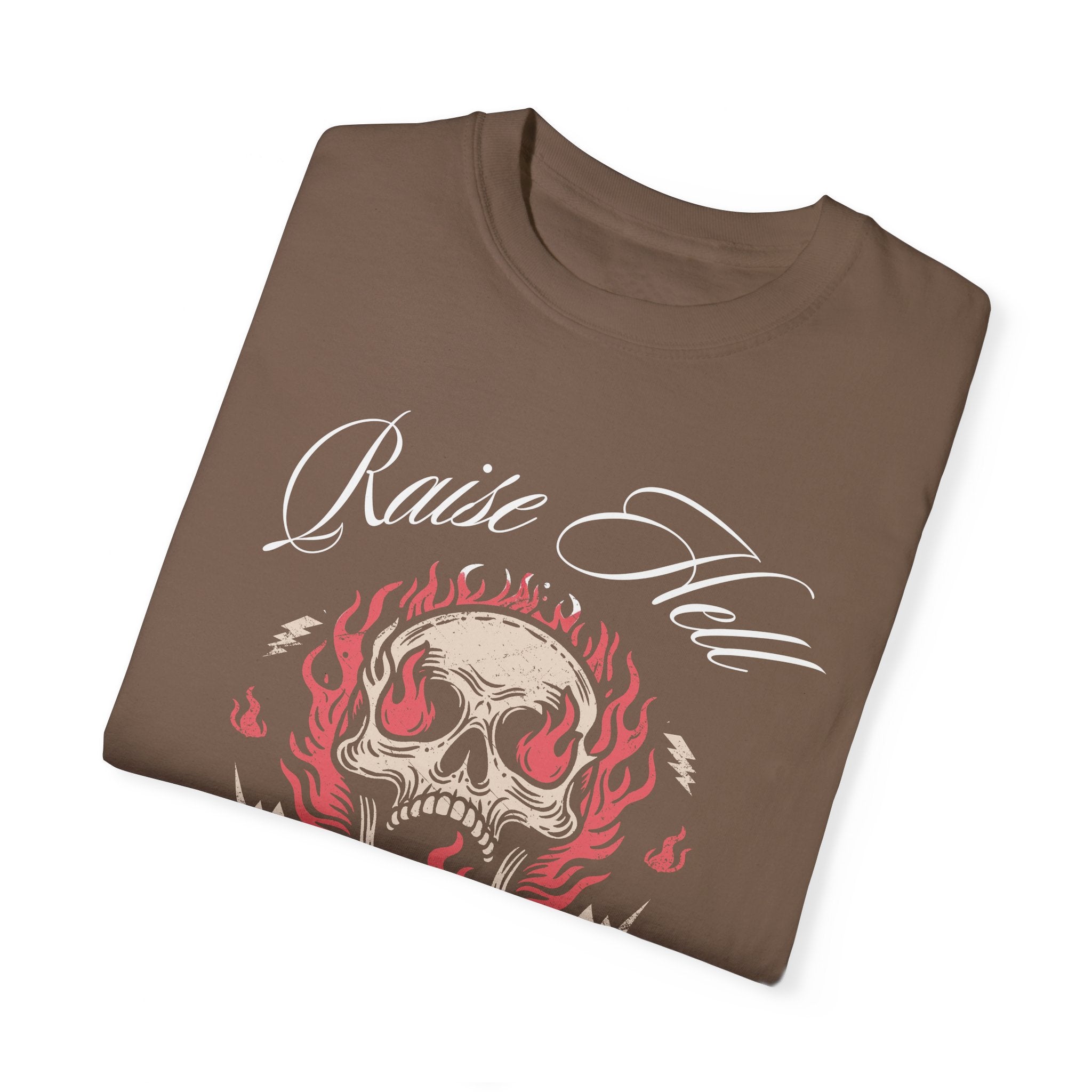 Raise Hell Kid T-Shirt - Cool Graphic Tee for Boys & Girls - Trendy Streetwear for Teens - Perfect for Concerts, Skateboarding & Casual Outfits