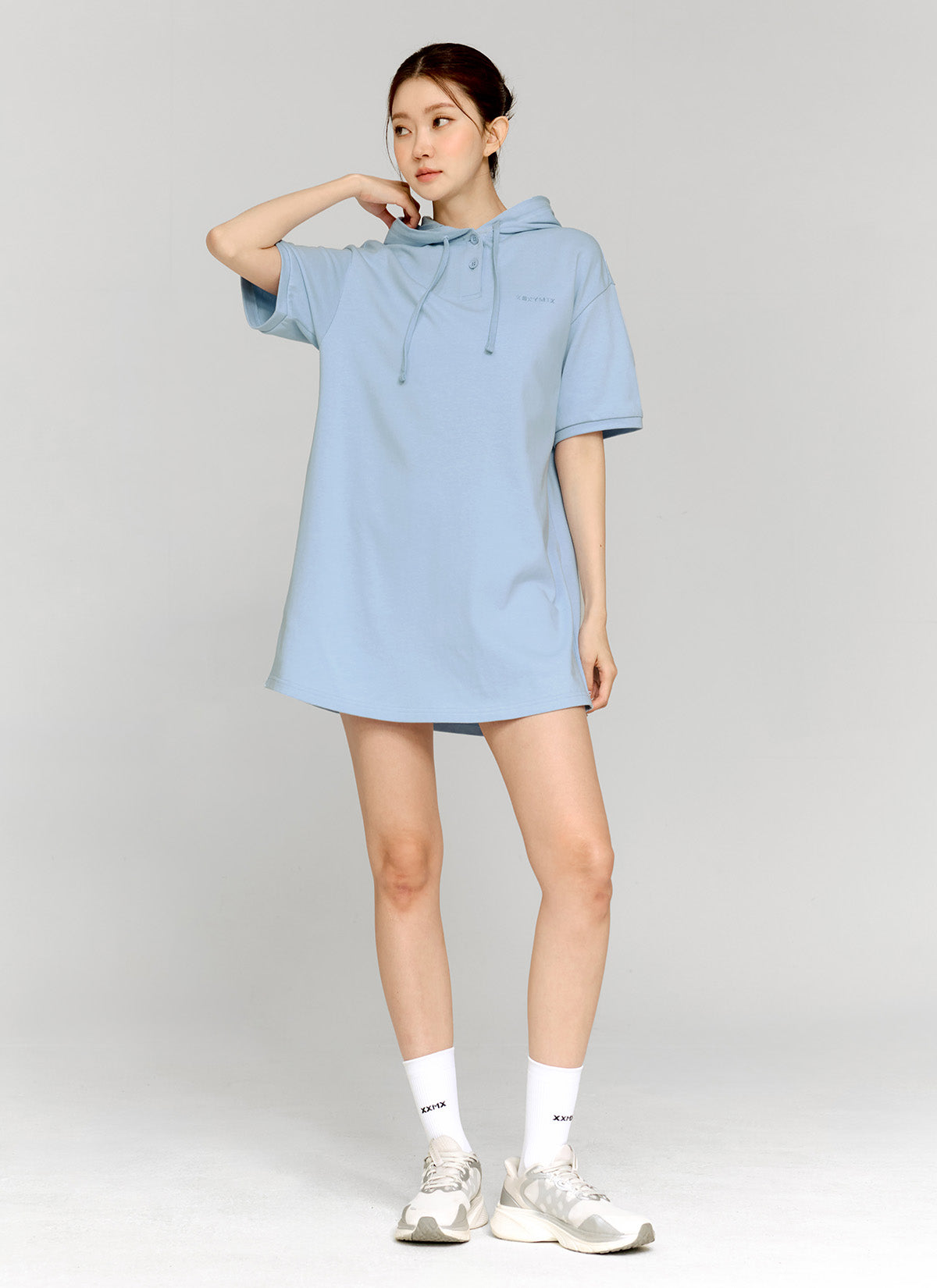 Cozy Two-Button Hoodie One Piece - Soft & Warm Unisex Jumpsuit for Lounge, Sleepwear & Casual Outfits