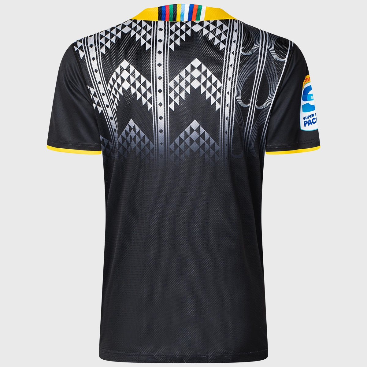 2025 Classic Hurricanes Super Rugby Training Tee - Black | Breathable Performance Shirt for Rugby Training & Gym Workouts