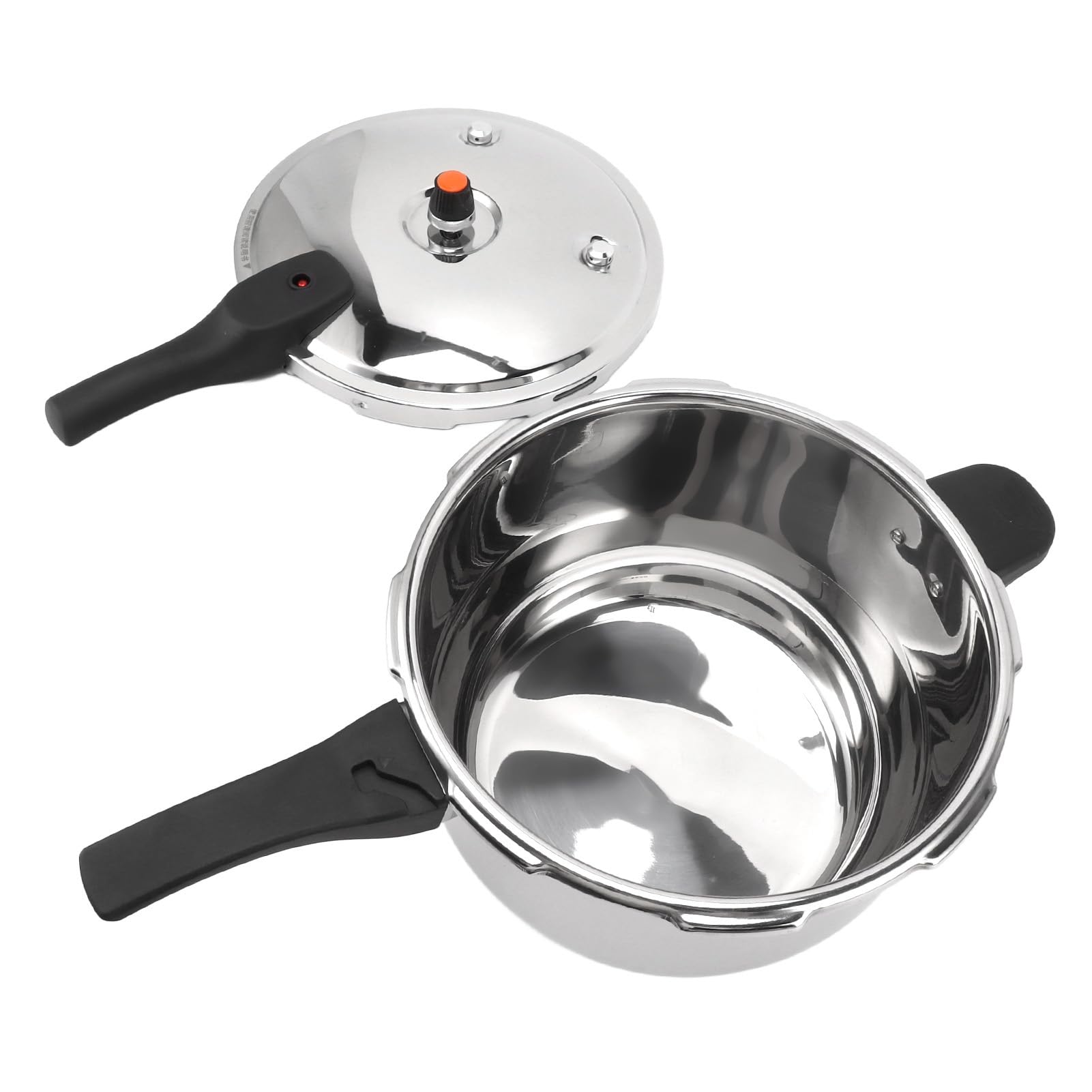 Ciciglow 2L Stainless Steel Pressure Cooker - Fast Cooking Pot with Safety Valve, Multi-Functional & Intelligent Design - Compatible with Induction Cooktops & Gas Stoves - Perfect for Home Cooking, Meal Prep & Camping