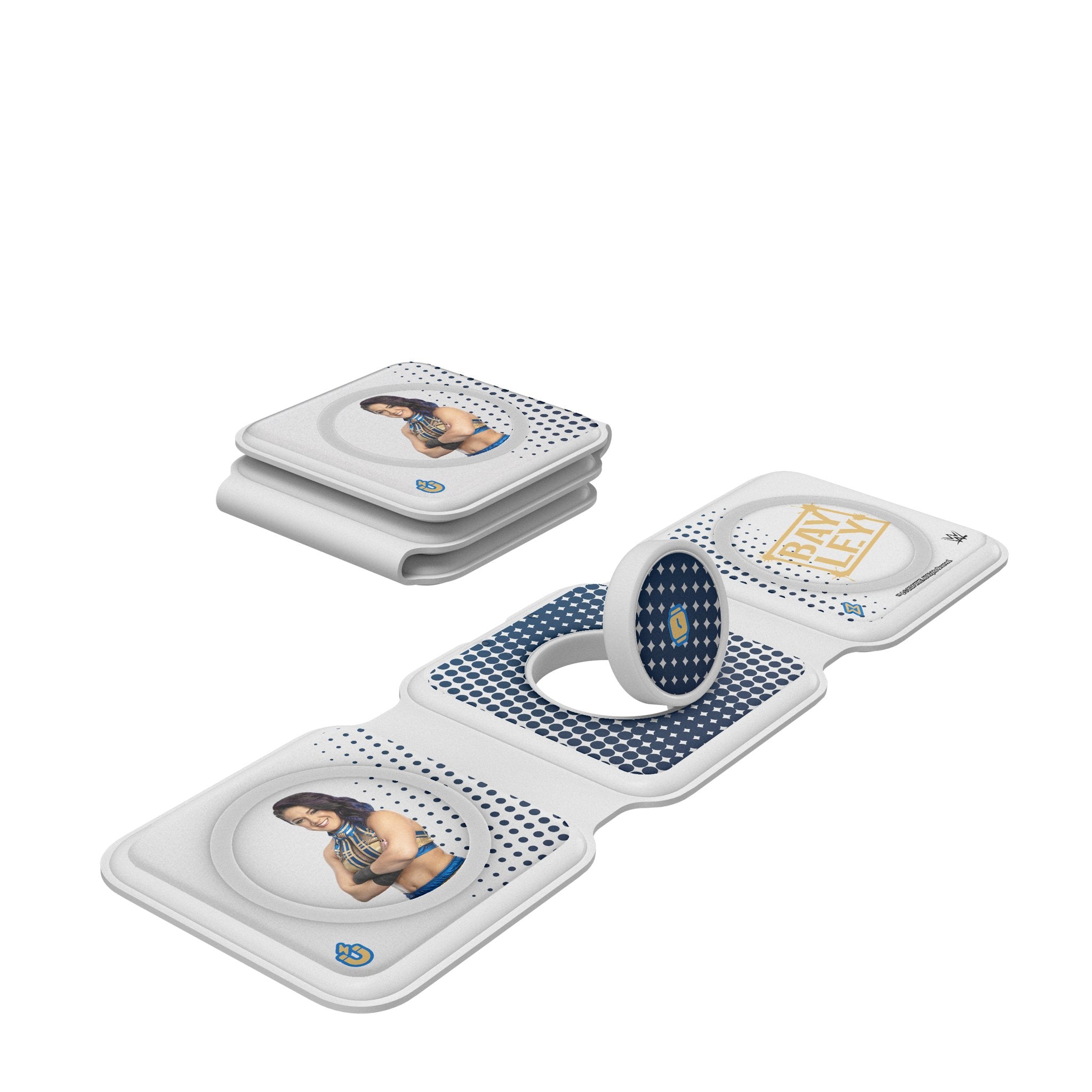 Bayley Superstar 3-in-1 Foldable Wireless Charger for iPhone, Android & AirPods - Fast Charging Station for Home, Office & Travel