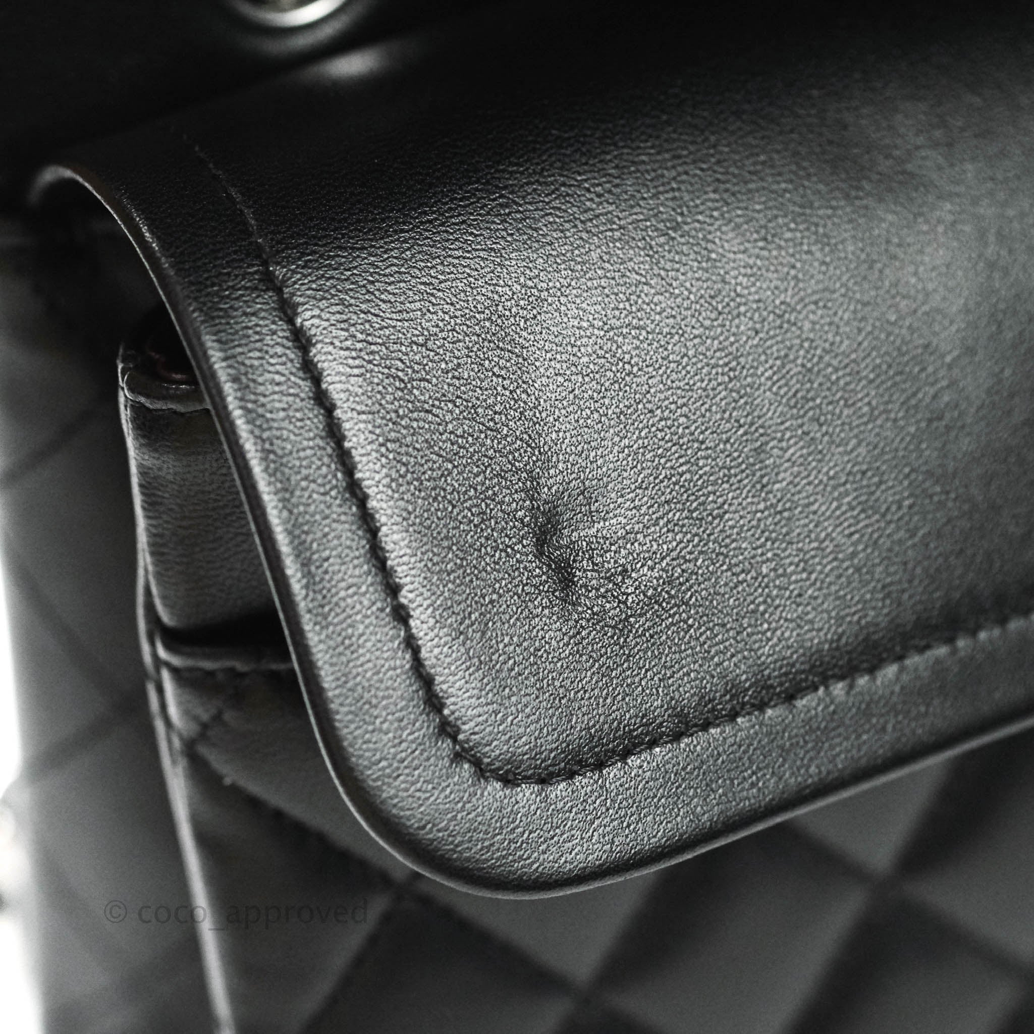 Chanel Classic M/L Medium Double Flap Bag Black Lambskin Silver Hardware - Luxury Designer Handbag for Women, Perfect for Work, Evening & Special Occasions