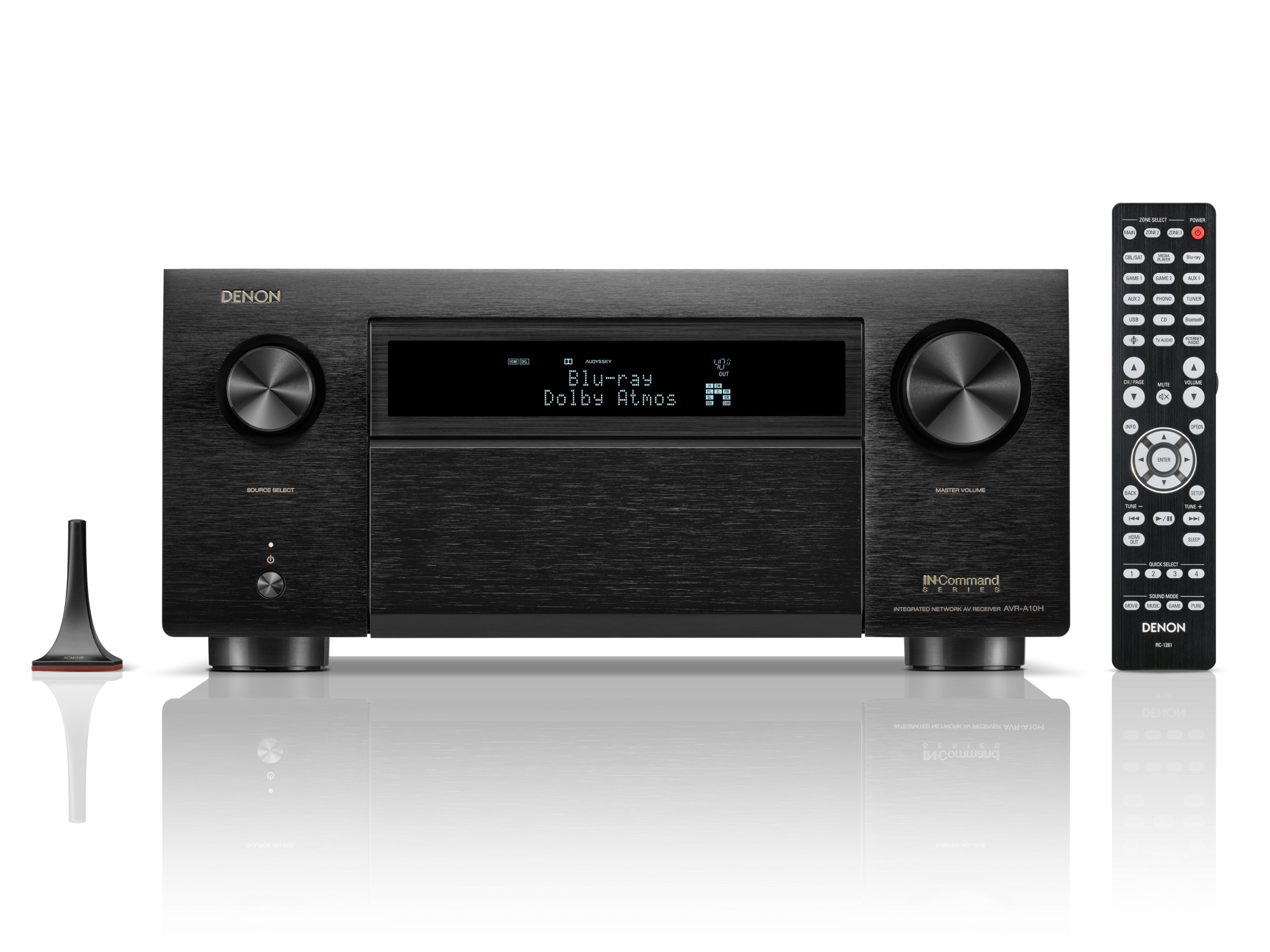 Denon AVR A10H 13.4 Channel 8K AV Receiver with HEOS | 150W Power | Dolby Atmos | 4K/120Hz | Home Theater System for Movies, Gaming & Music Streaming